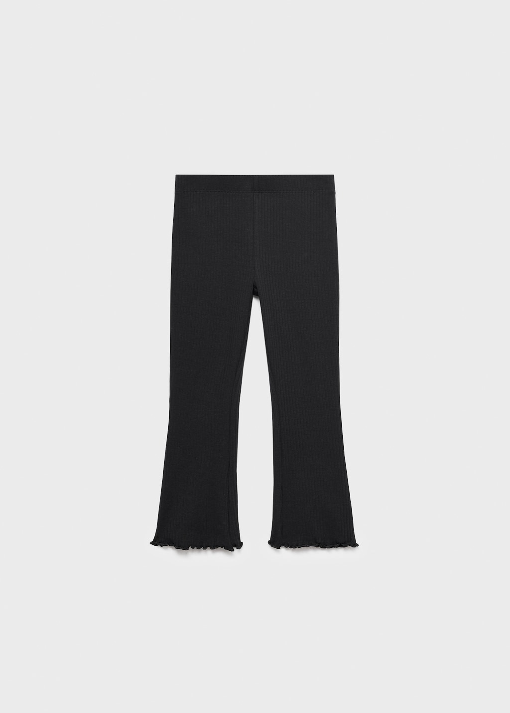 Ribbed flared leggings