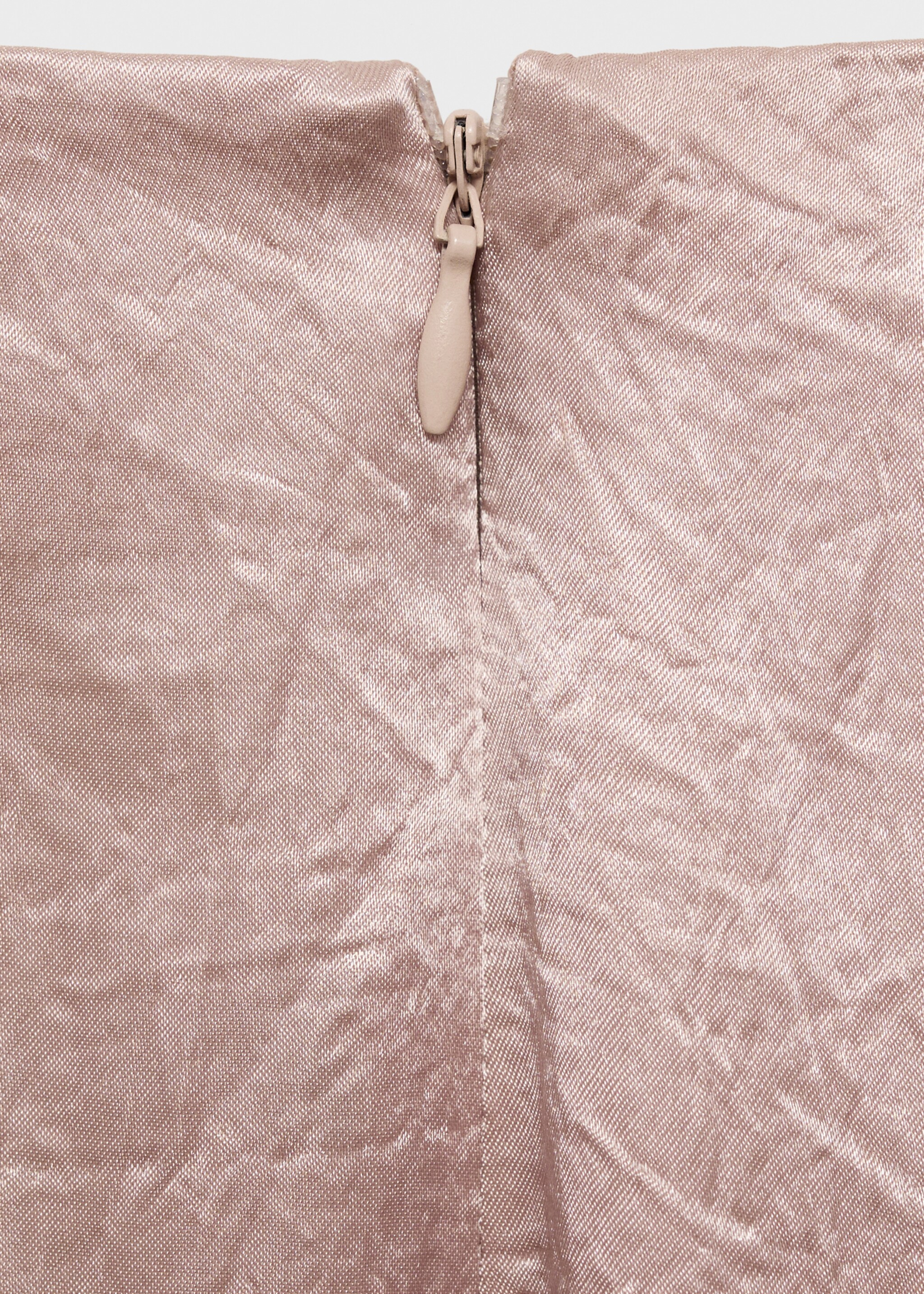 Wide leg crinkle-effect trousers - Details of the article 0
