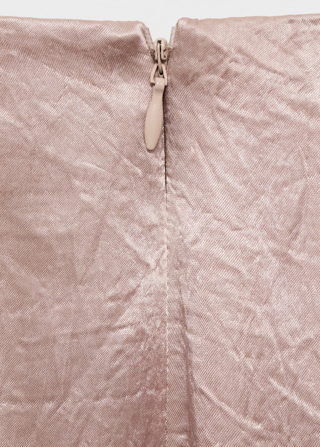 Satin crinkle-effect pants