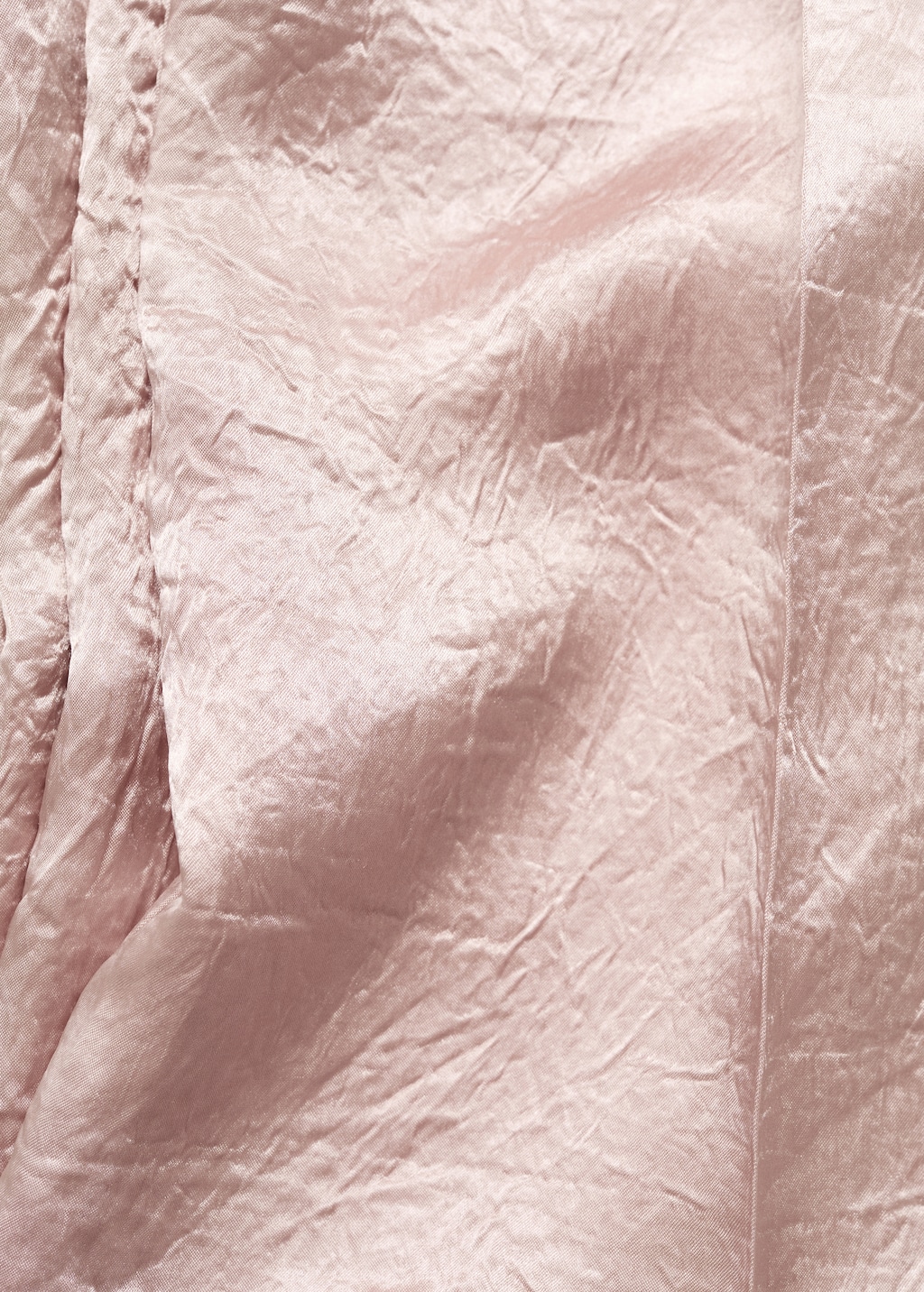 Satin crinkle-effect pants