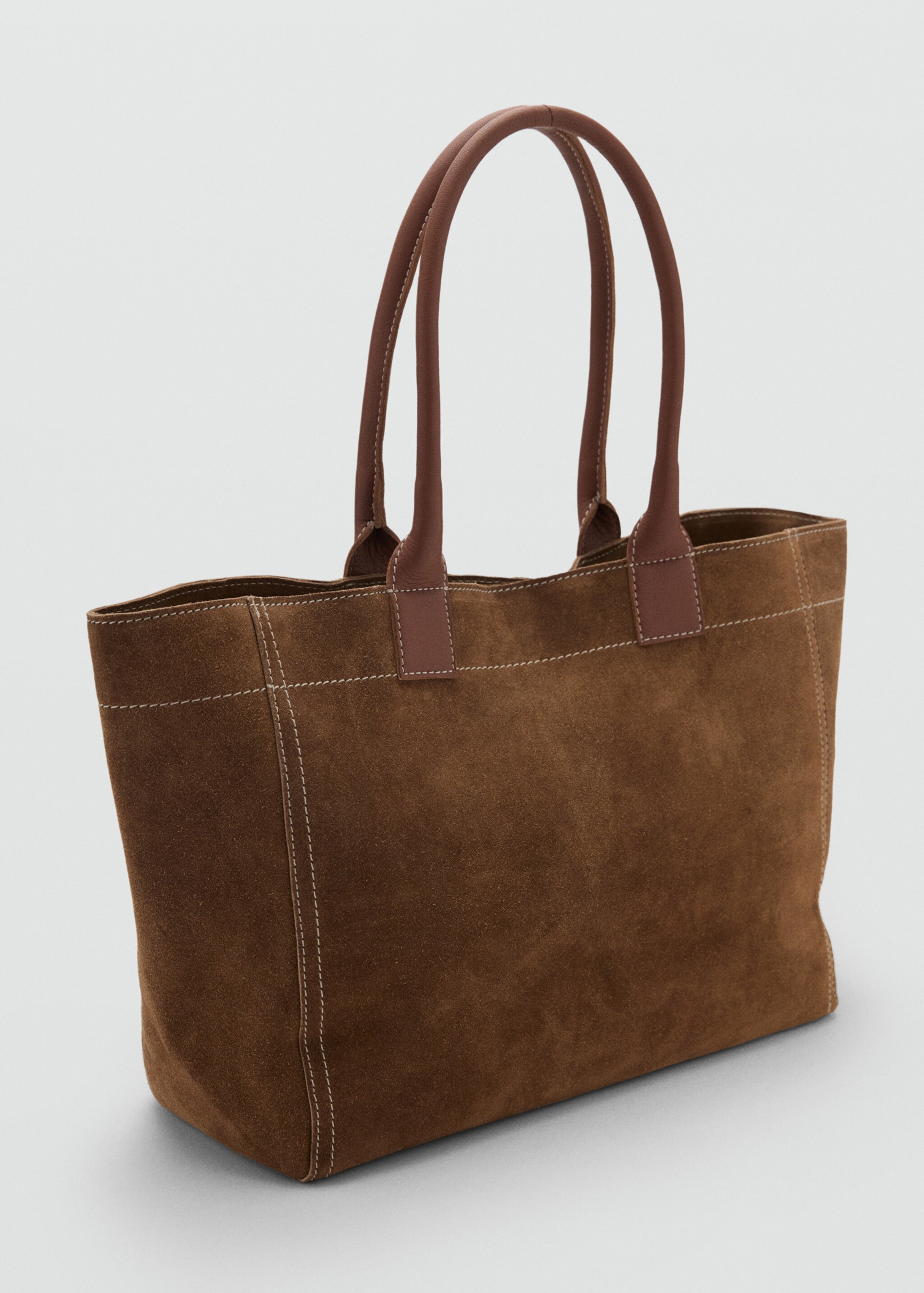 Bossa 100% pell serratge - Pla mig, Sorra. Ref: 17064425-00.
