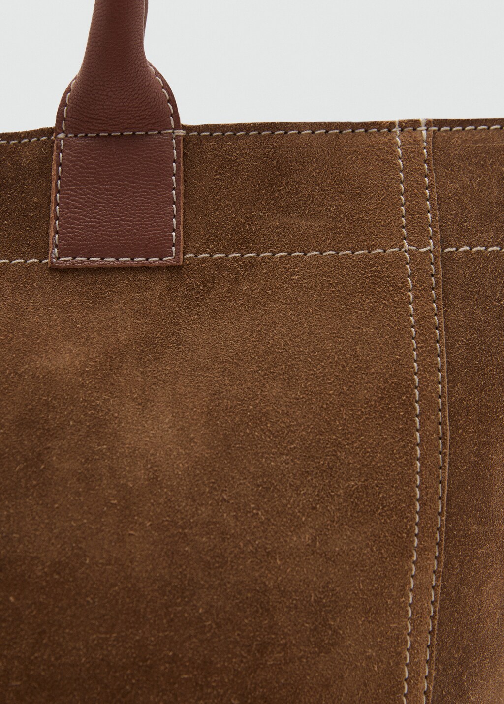 100% split leather bag