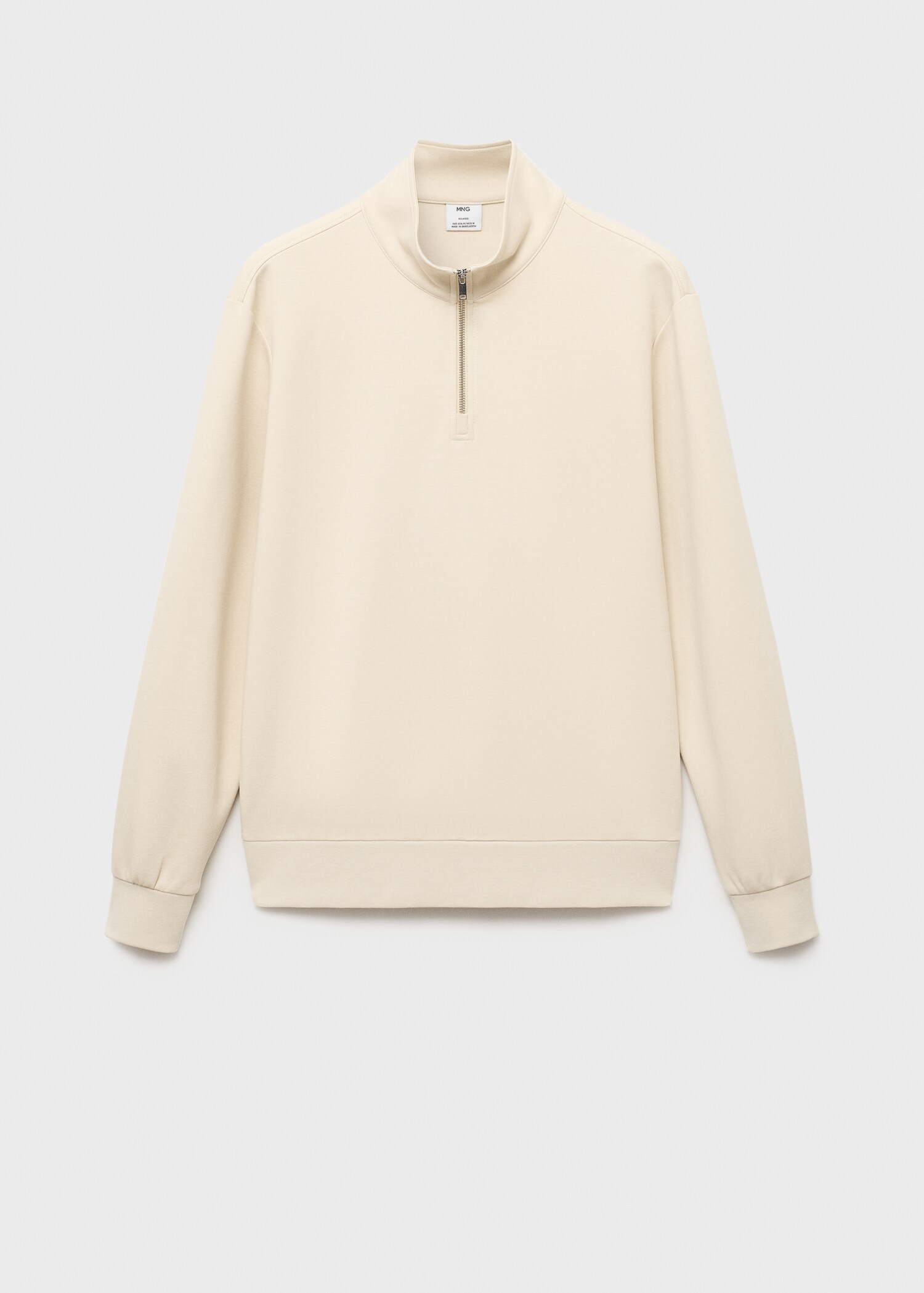 Sweat coton regular-fit à zip - Article sans modèle