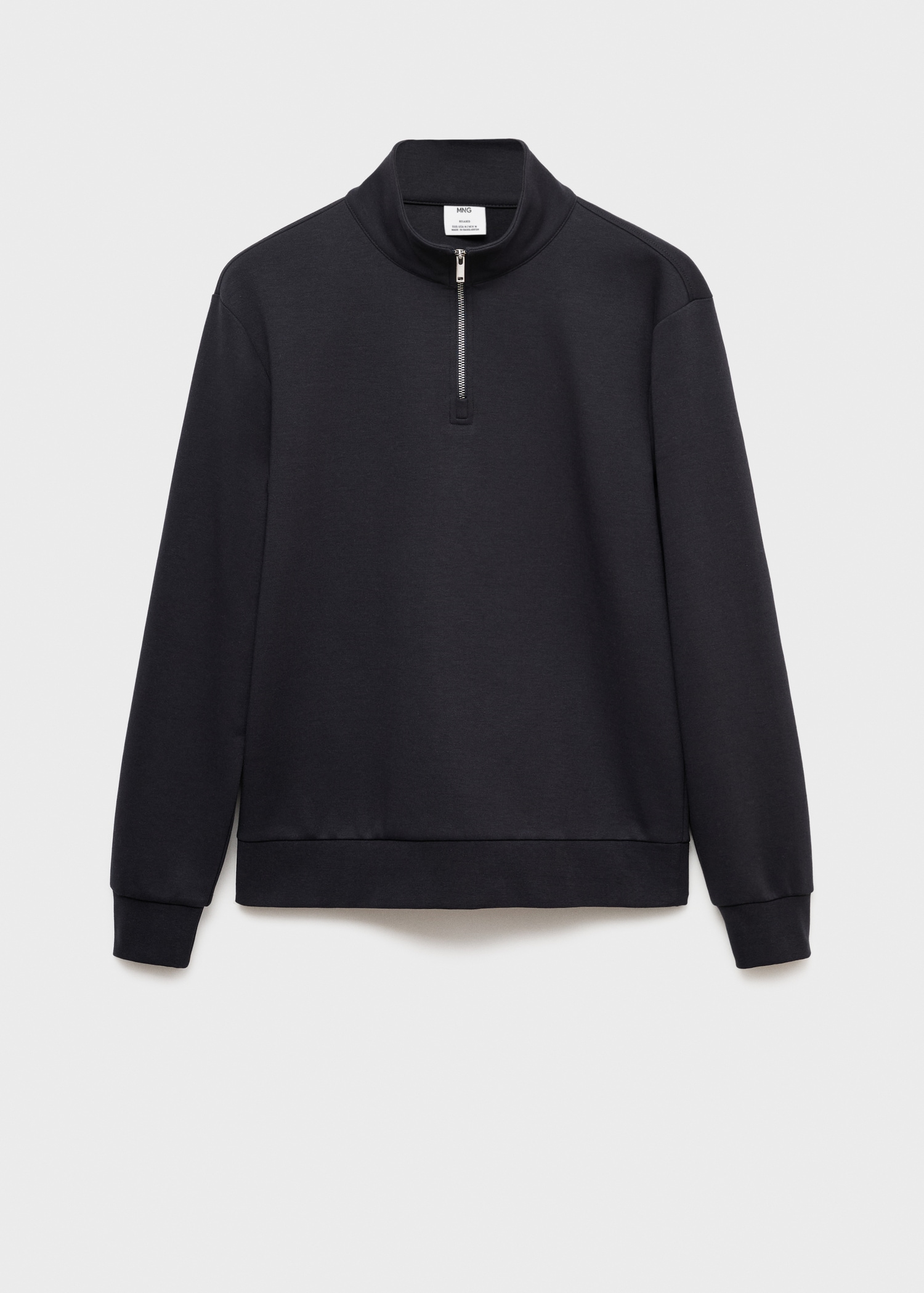 Regular-fit cotton sweatshirt with zip Men MANGO Philippines