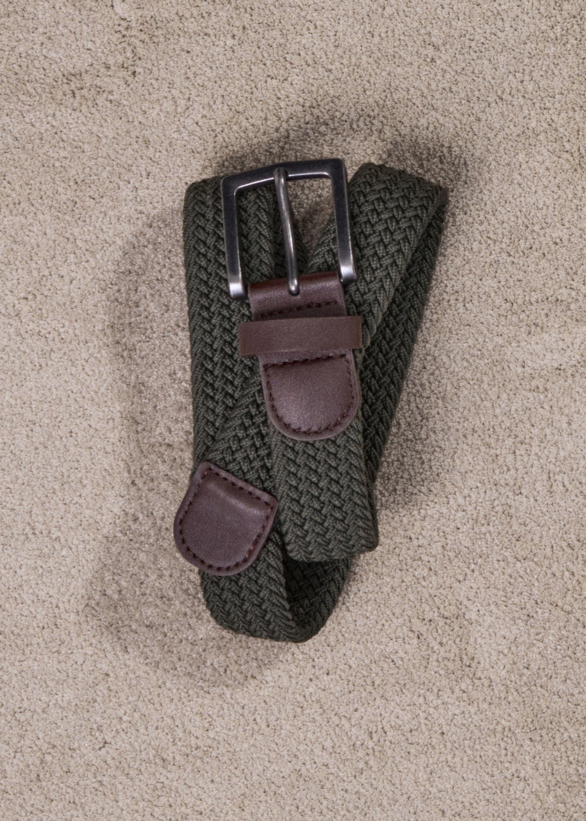 Stretchgürtel in Flecht-Optik - Detail des Artikels 7, Khaki. Ref: 17064436-00.