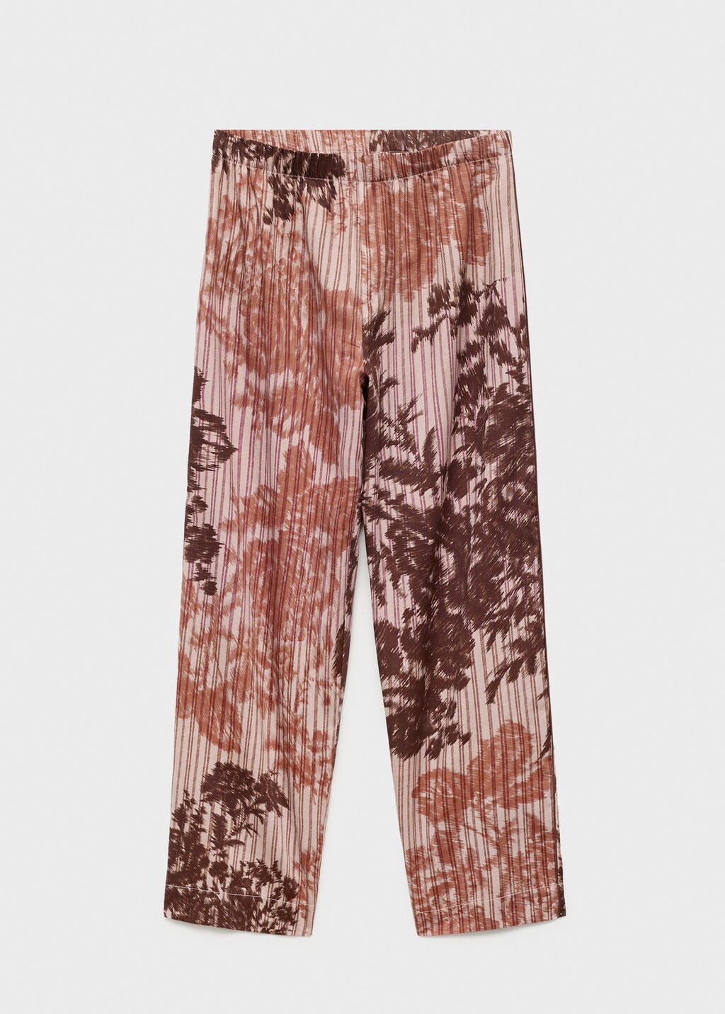Pajama bottoms with blurred print - image 4