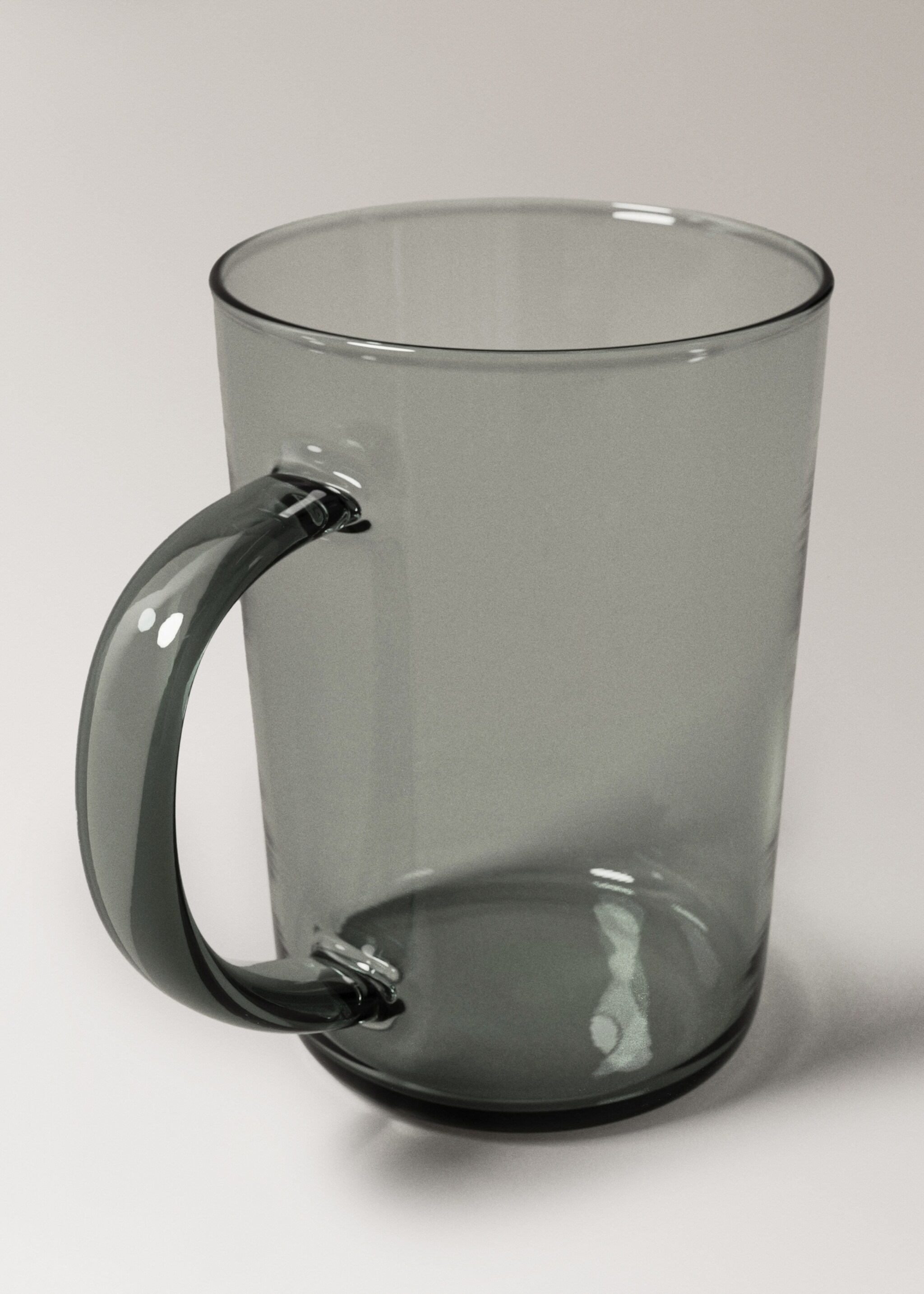 Smoked borosilicate coffee cup - Details of the article 1, Charcoal. Ref: 17064439-00.