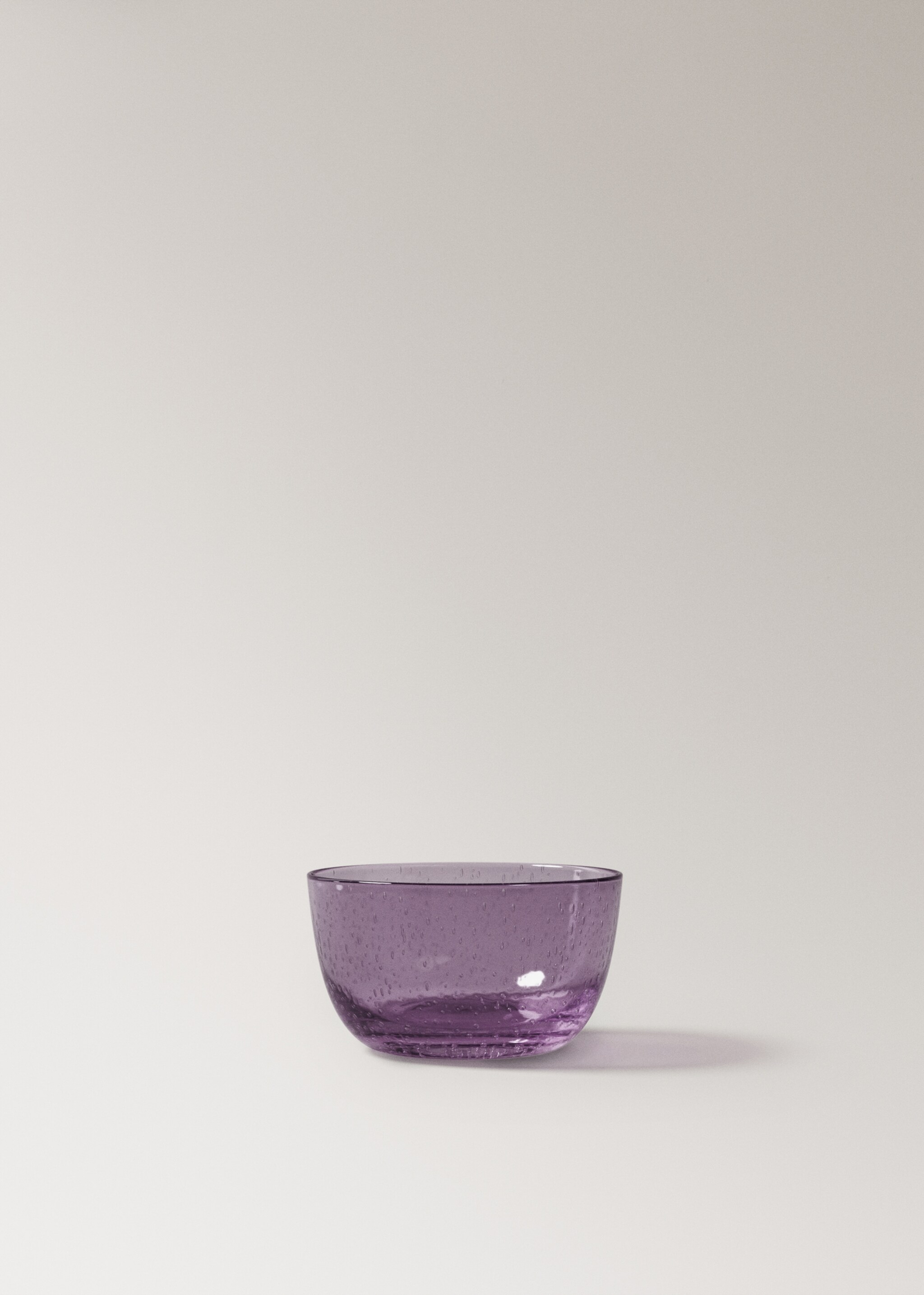Bubble-design glass bowl - Article without model, Olive Green. Ref: 17064440-00.