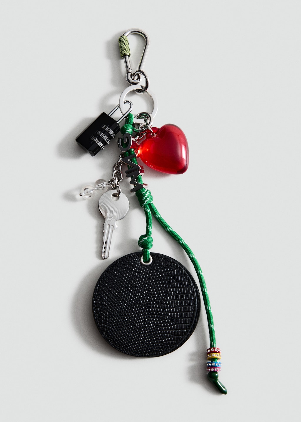 Multi-charm mirror keyring - Women | MANGO USA