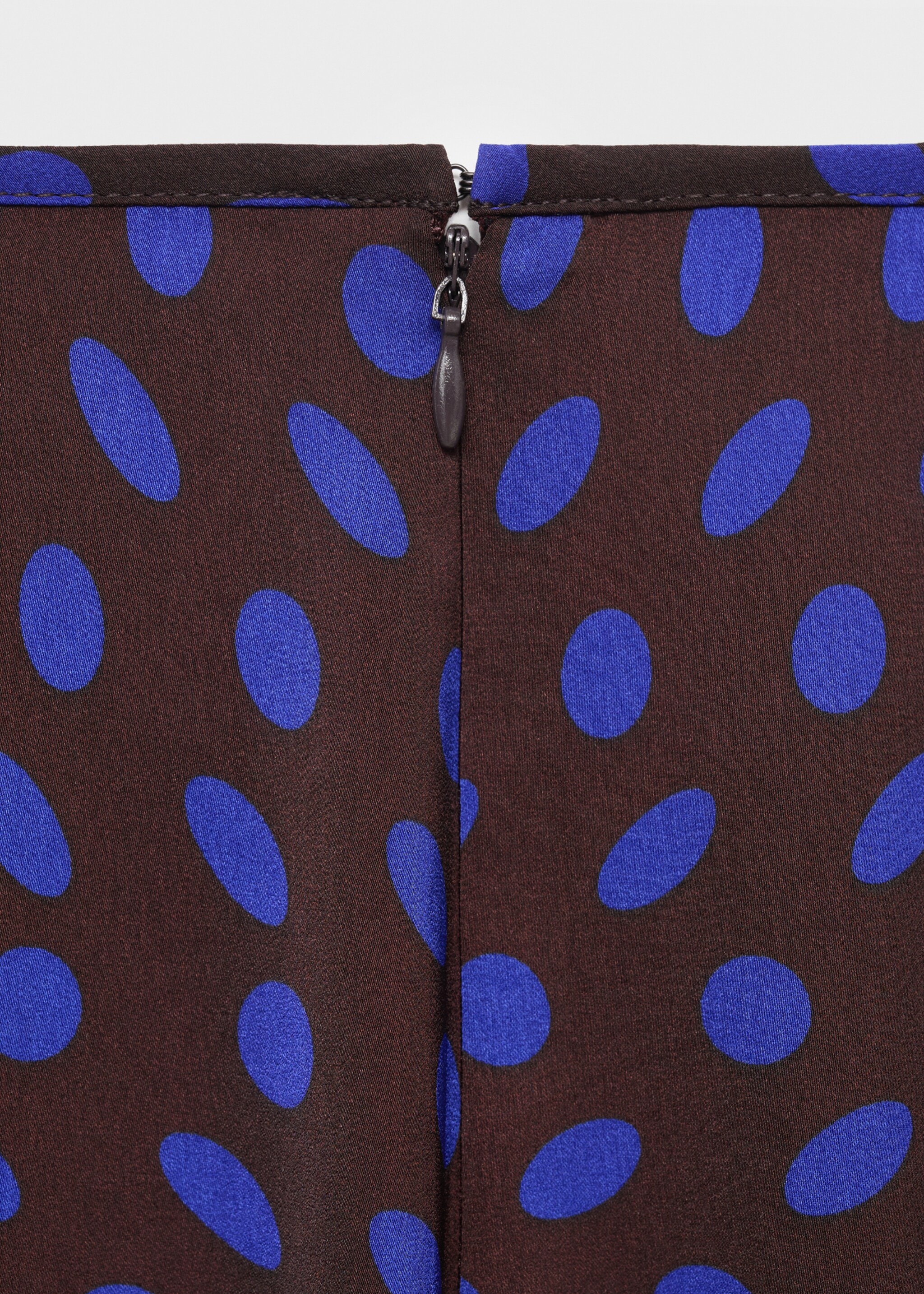 Polka dots flare trousers - Details of the article 0, Brown. Ref: 17064445-00.