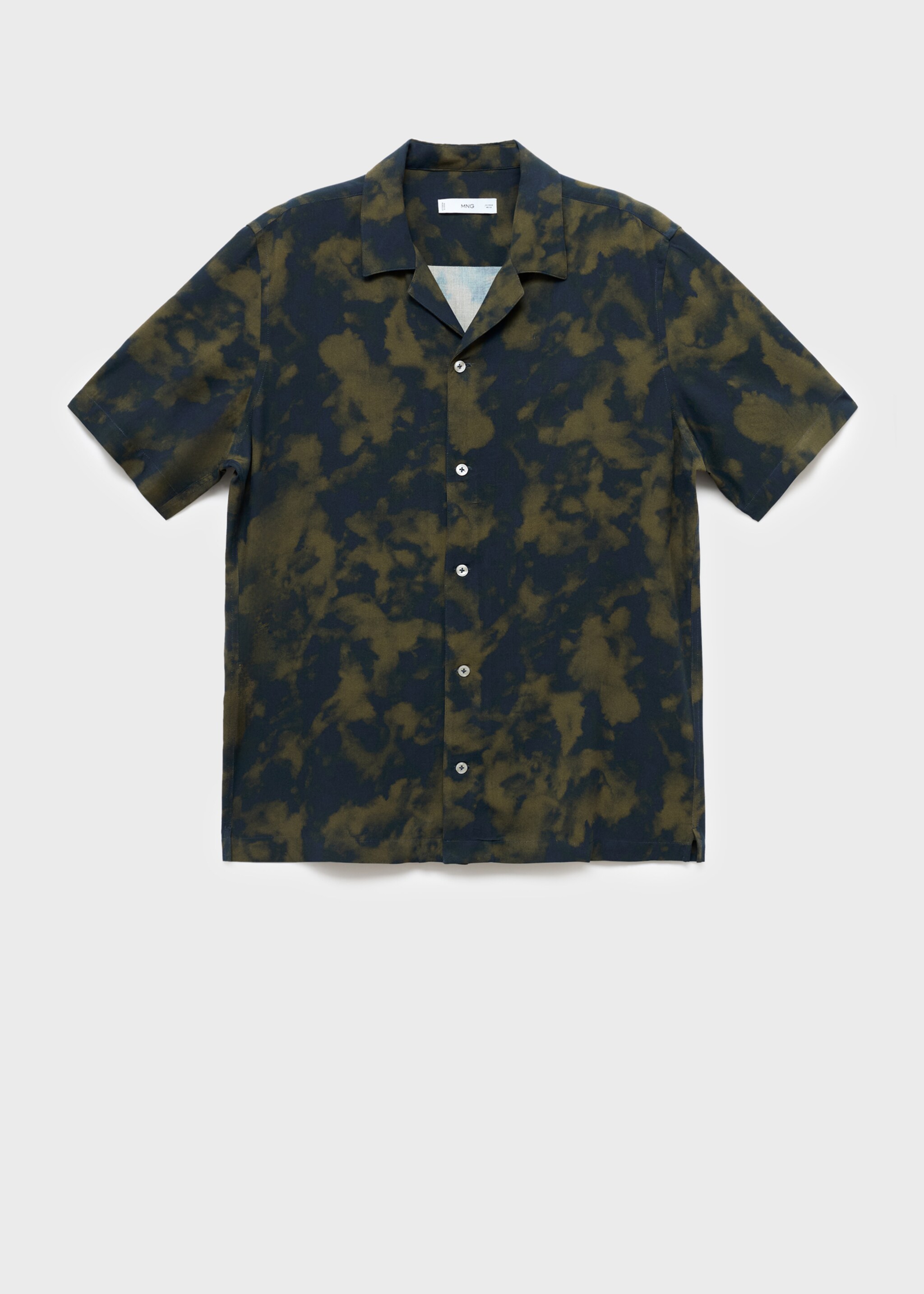 Chemise regular-fit fluide imprimée - Article sans modèle, Olive. Ref: 17064448-00.