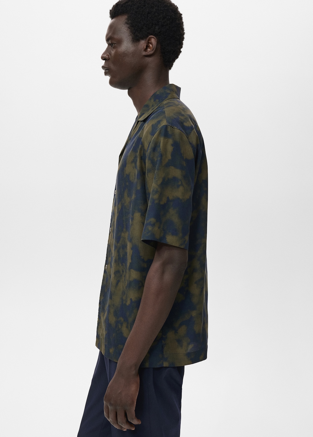 Printed fluid regular-fit shirt