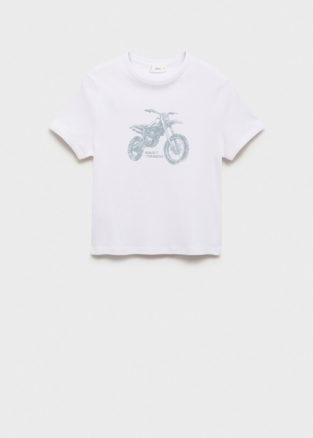 Cotton t-shirt with motorbikes