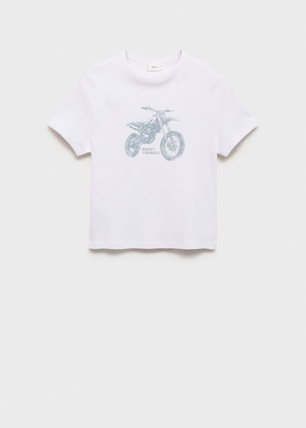 Cotton t-shirt with motorbikes
