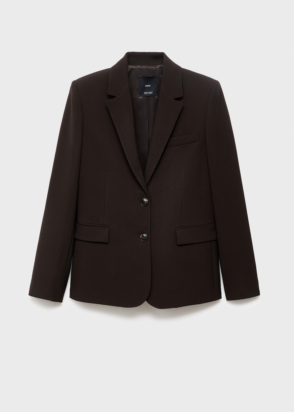 Straight-fit suit blazer