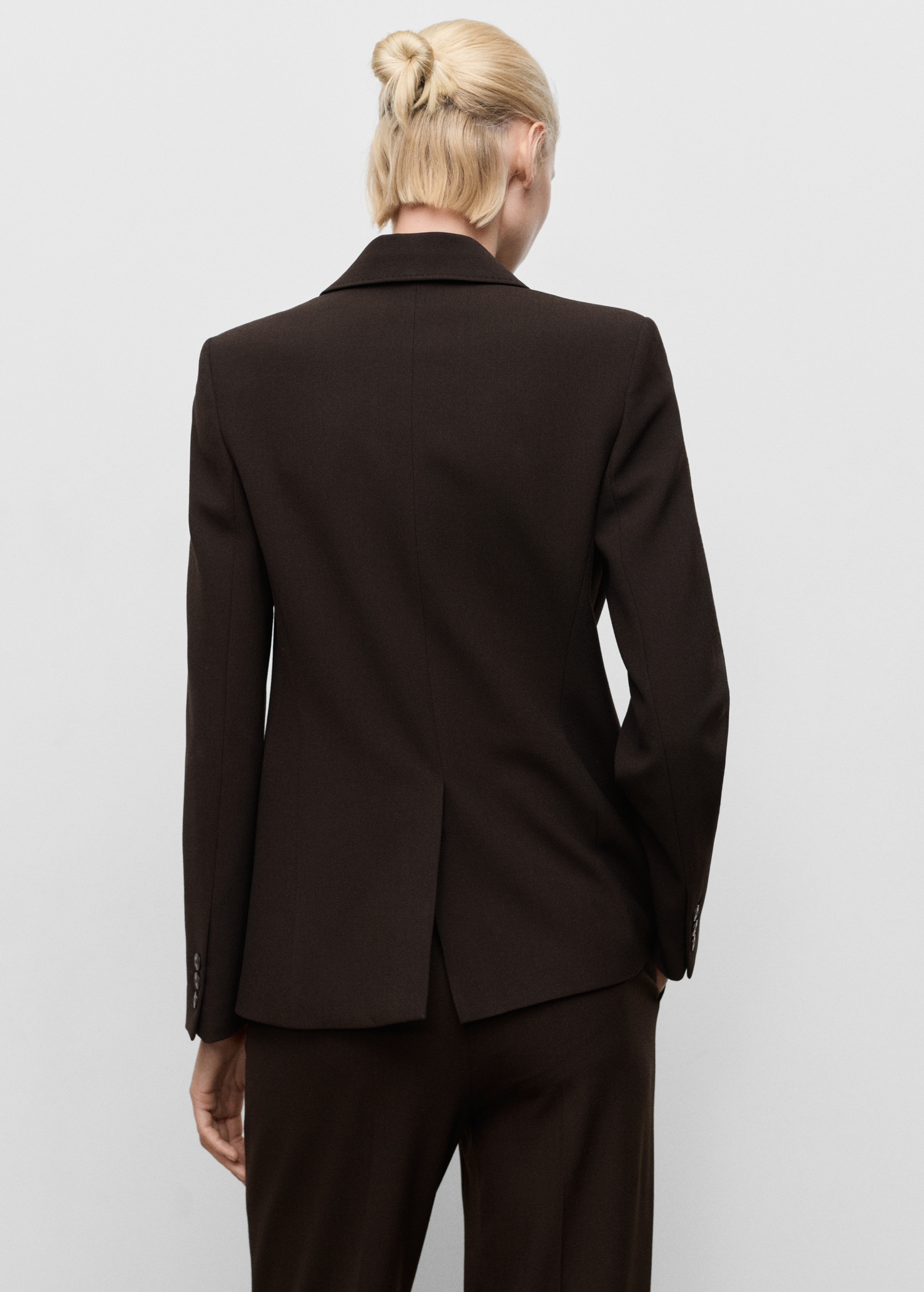 Straight-fit suit jacket - Reverse of the article