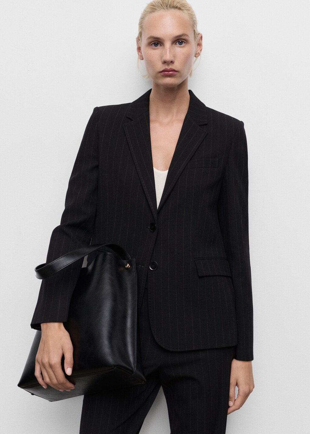Straight-fit suit blazer