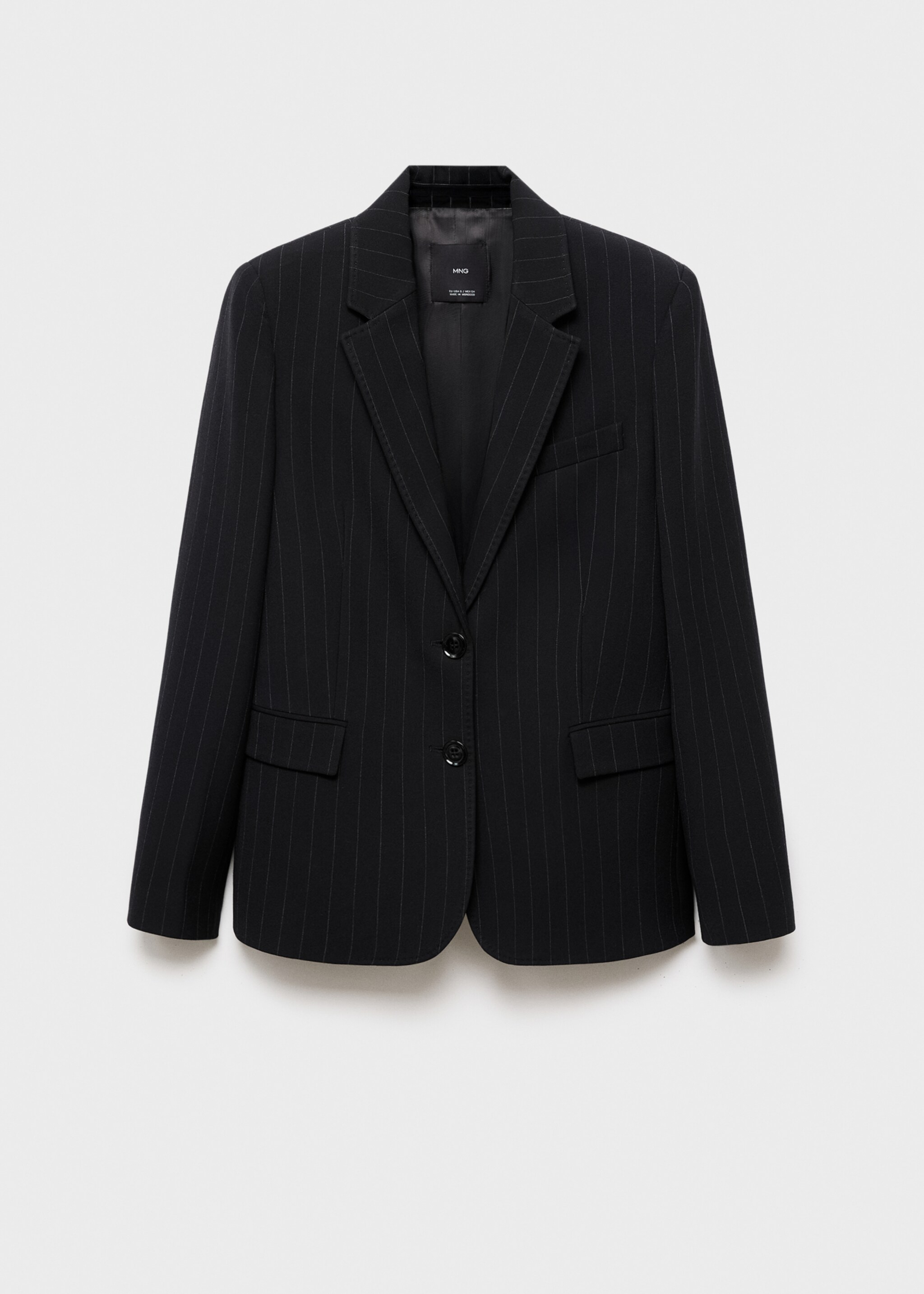 Straight-fit suit jacket - Article without model, Navy. Ref: 17064786-00.