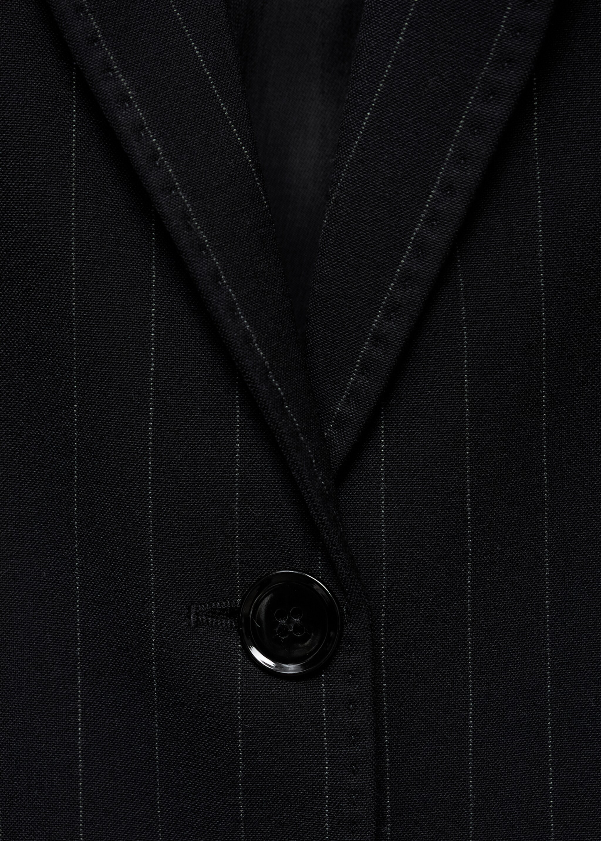 Straight-fit suit jacket - Details of the article 8, Navy. Ref: 17064786-00.