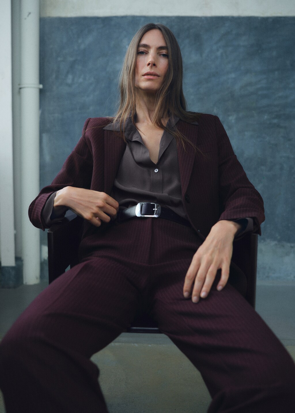 Mango Straight-fit suit blazer thumbnail