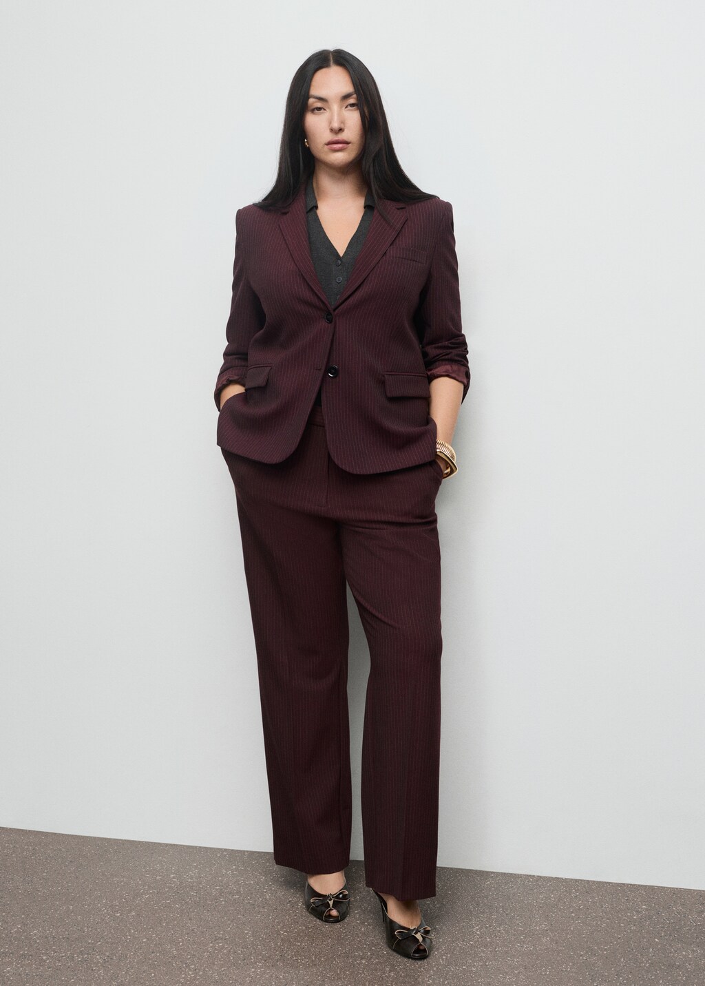 Mango Straight-fit suit blazer thumbnail