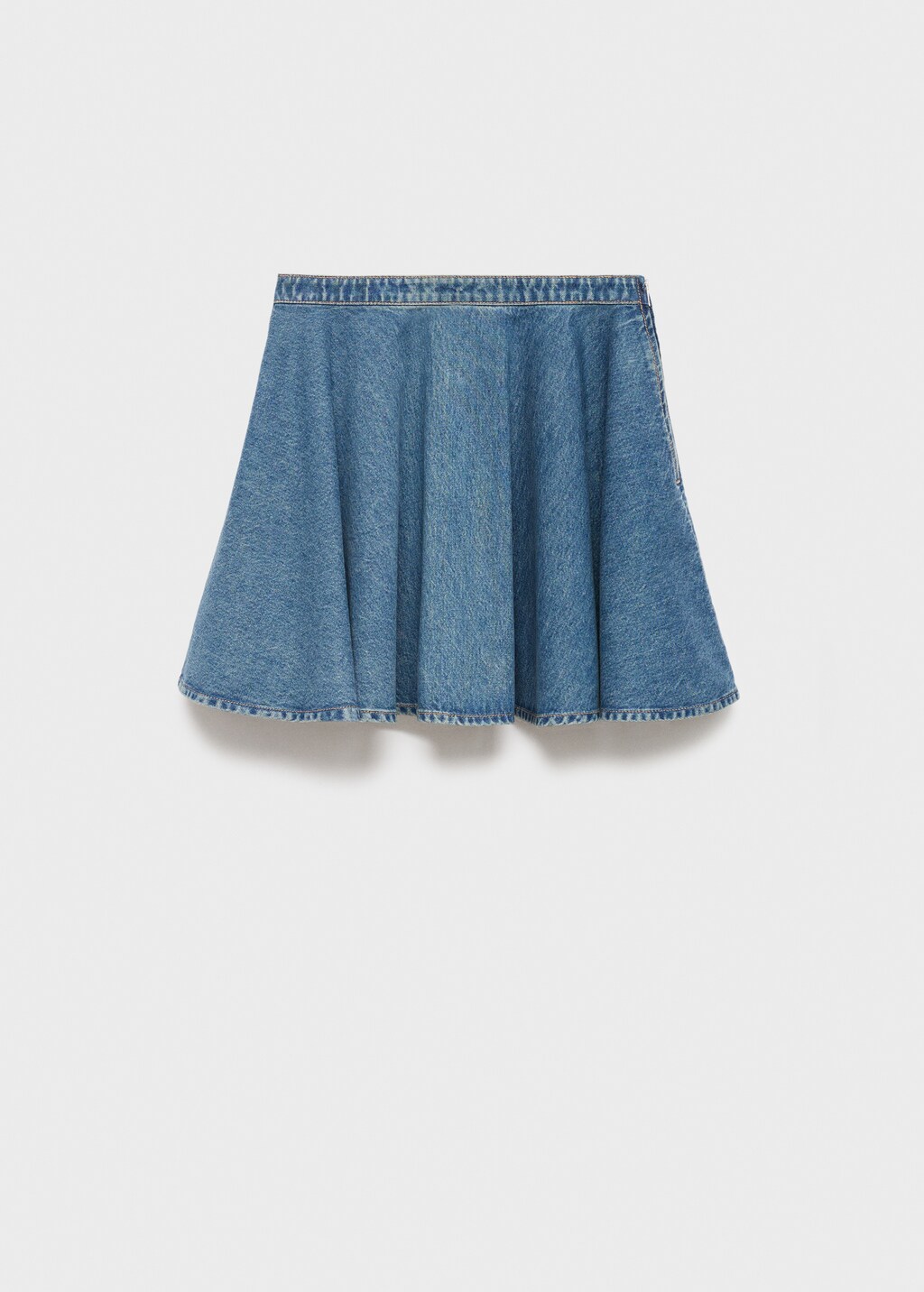 Mango Short denim skirt