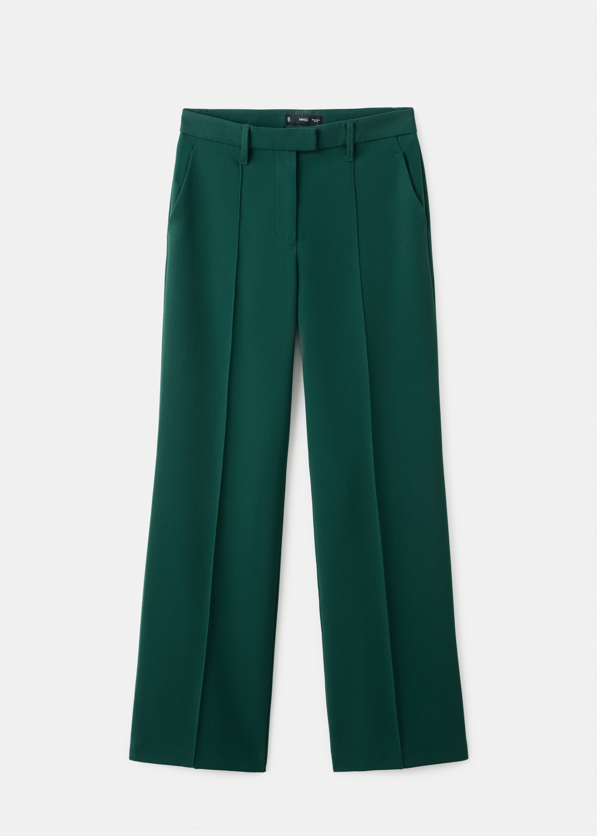 Straight mid-rise trousers - Article without model, Green. Ref: 17064789-00.