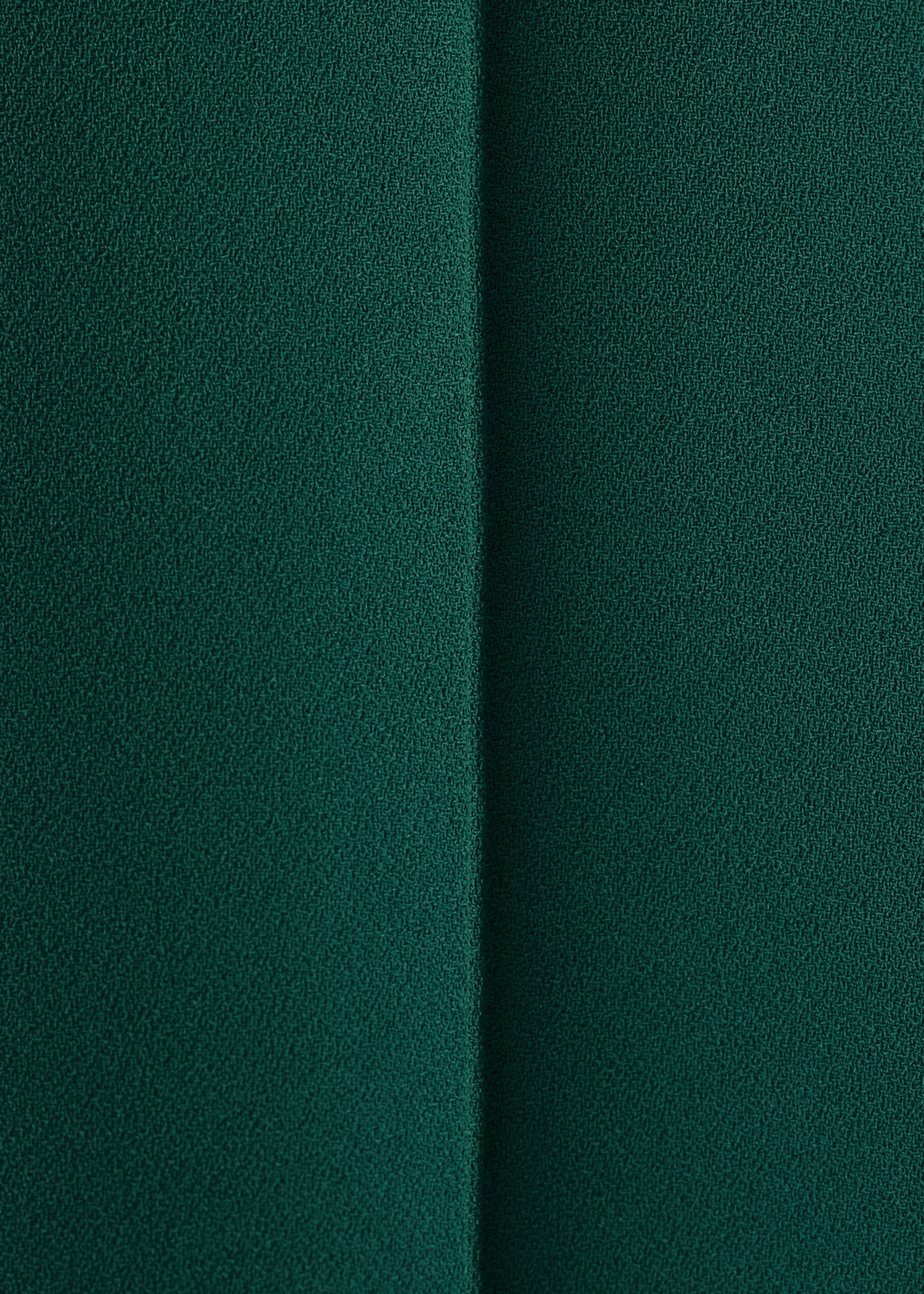 Straight mid-rise trousers - Details of the article 0, Green. Ref: 17064789-00.