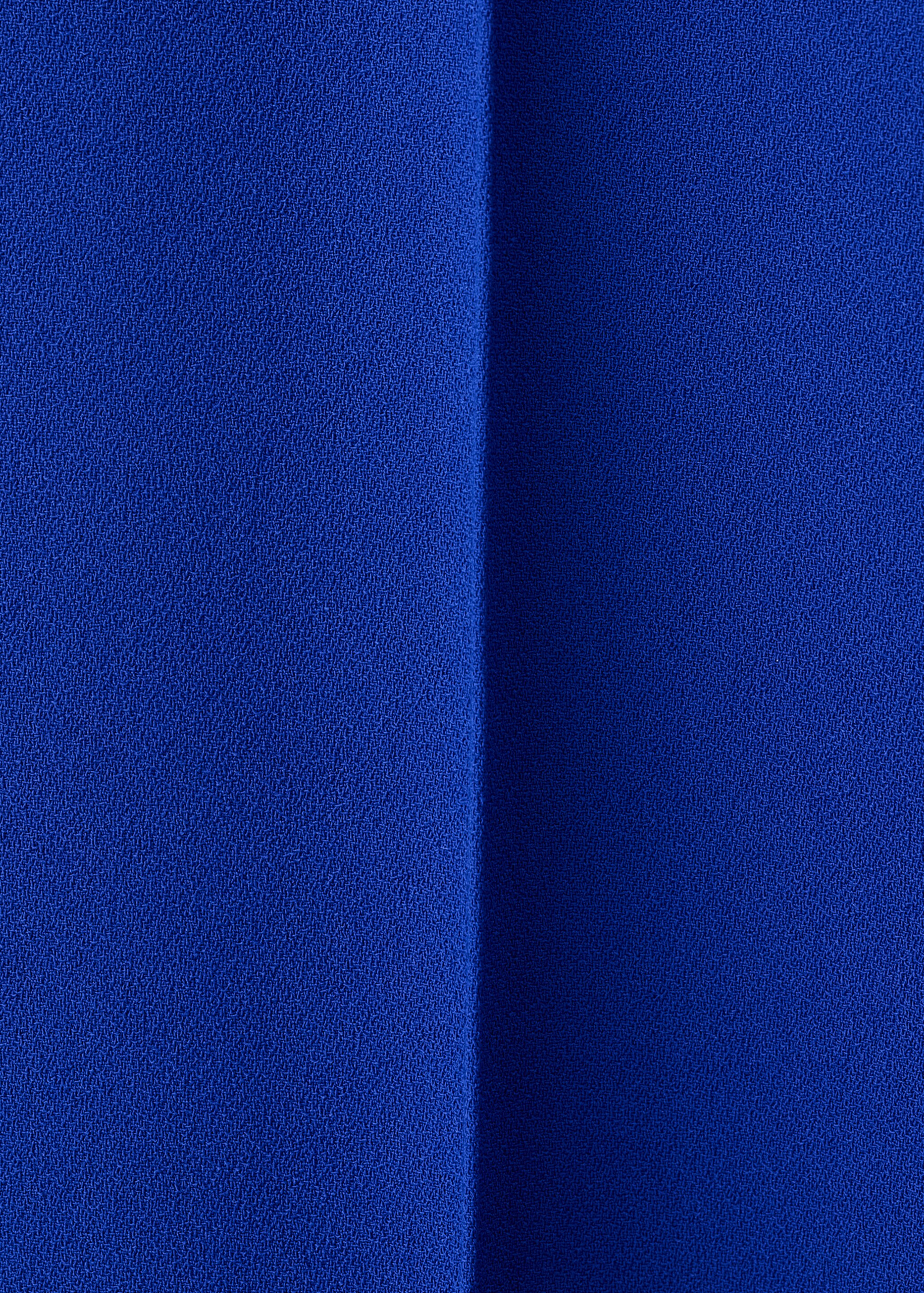 Straight mid-rise trousers - Details of the article 8, Blue. Ref: 17064789-00.