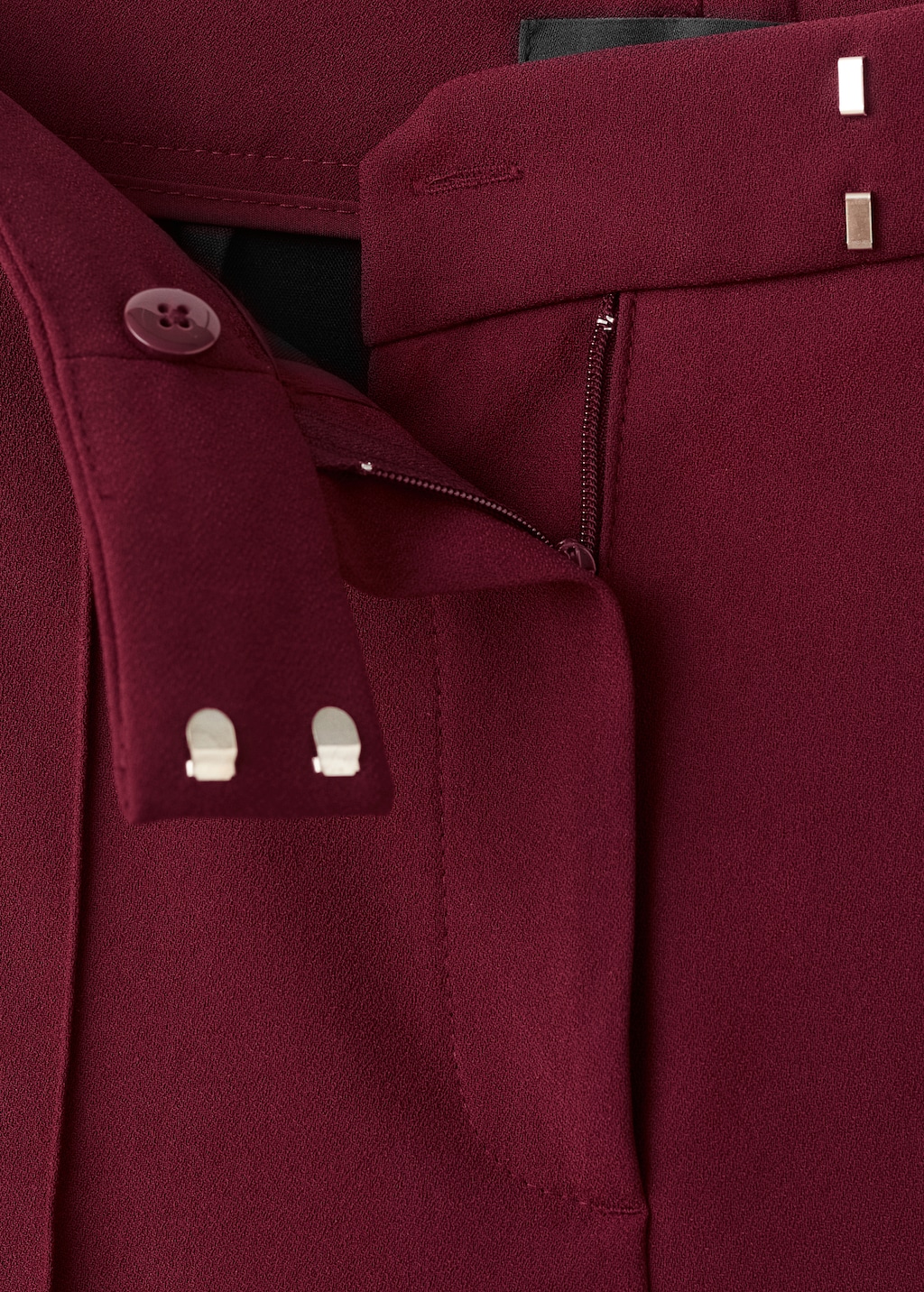 Straight mid-rise pants