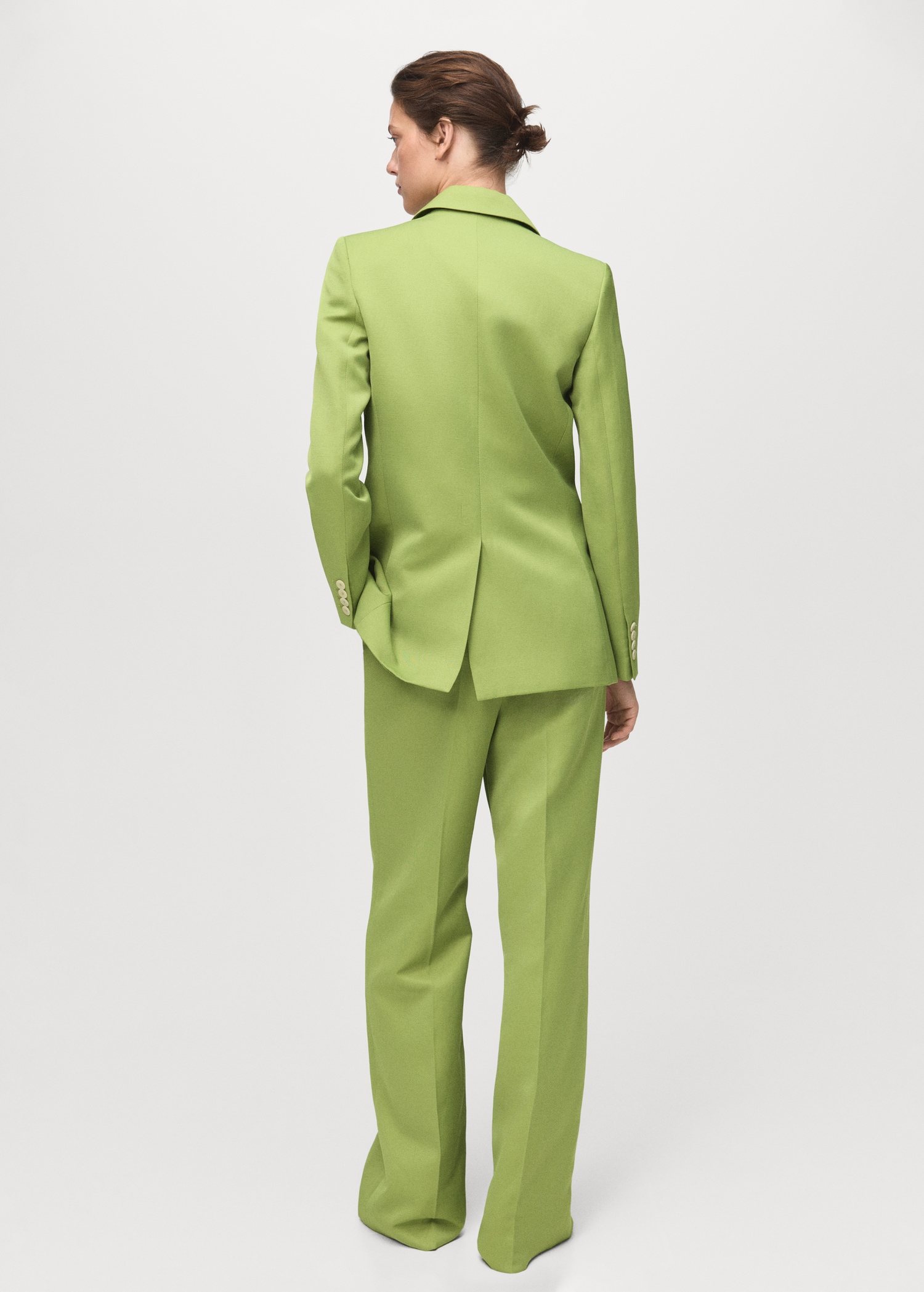 Linen-blend suit jacket MANGO Philippines - Main Image