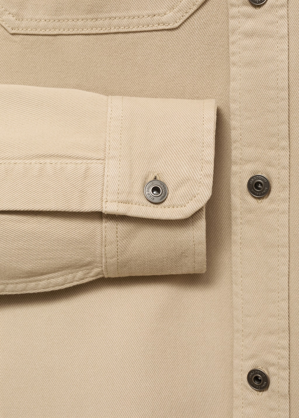 Denim overshirt pockets