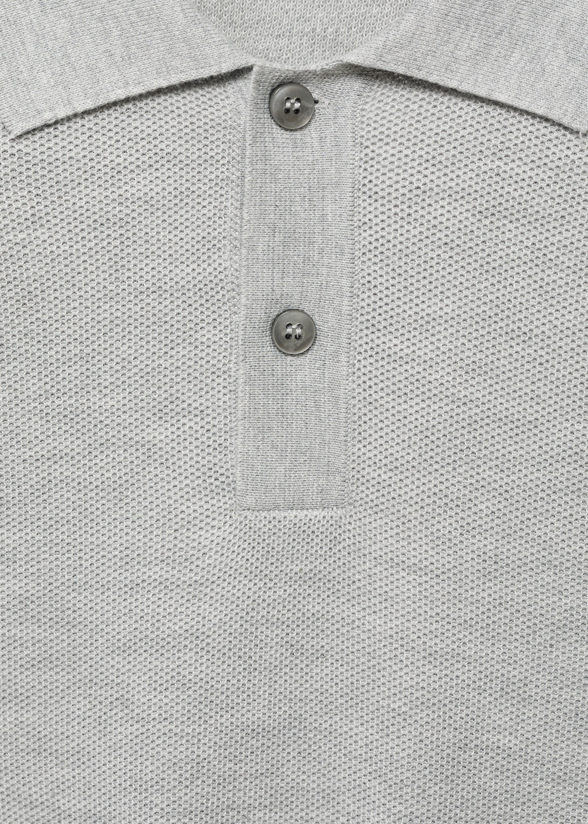 Pullover polo cotone microtexture - Dettaglio dell'articolo 8