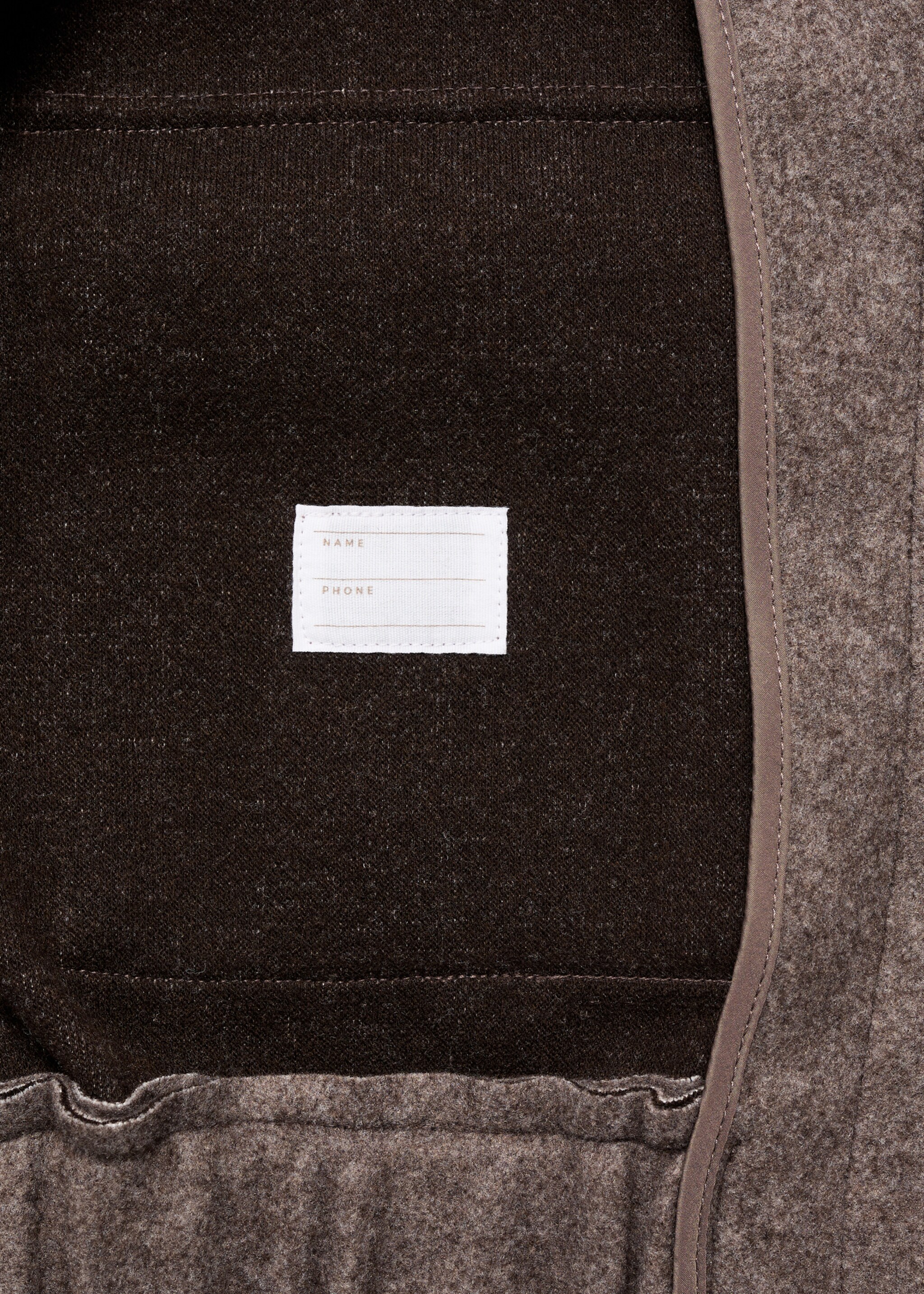Bomber jacket with pockets - Details of the article 0, Brown. Ref: 17065149-00.