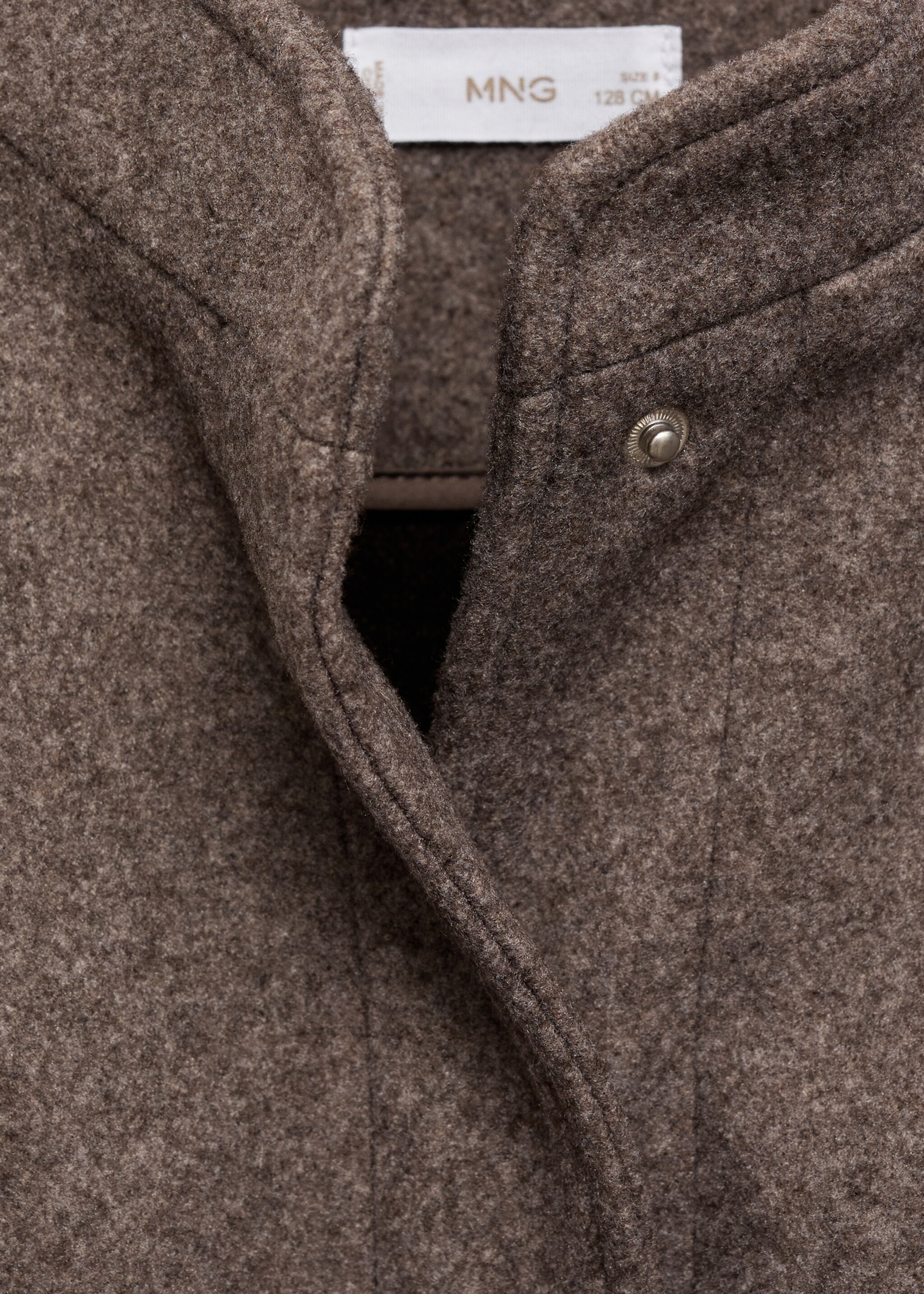 Bomber jacket with pockets - Details of the article 8, Brown. Ref: 17065149-00.