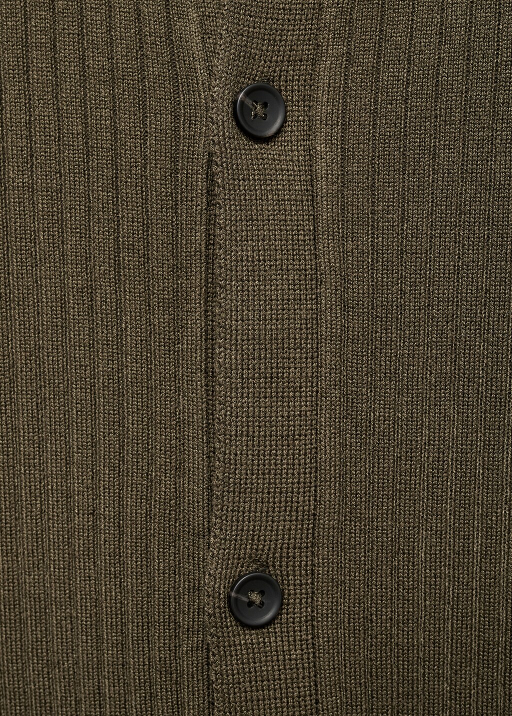 Ribbed knit cardigan