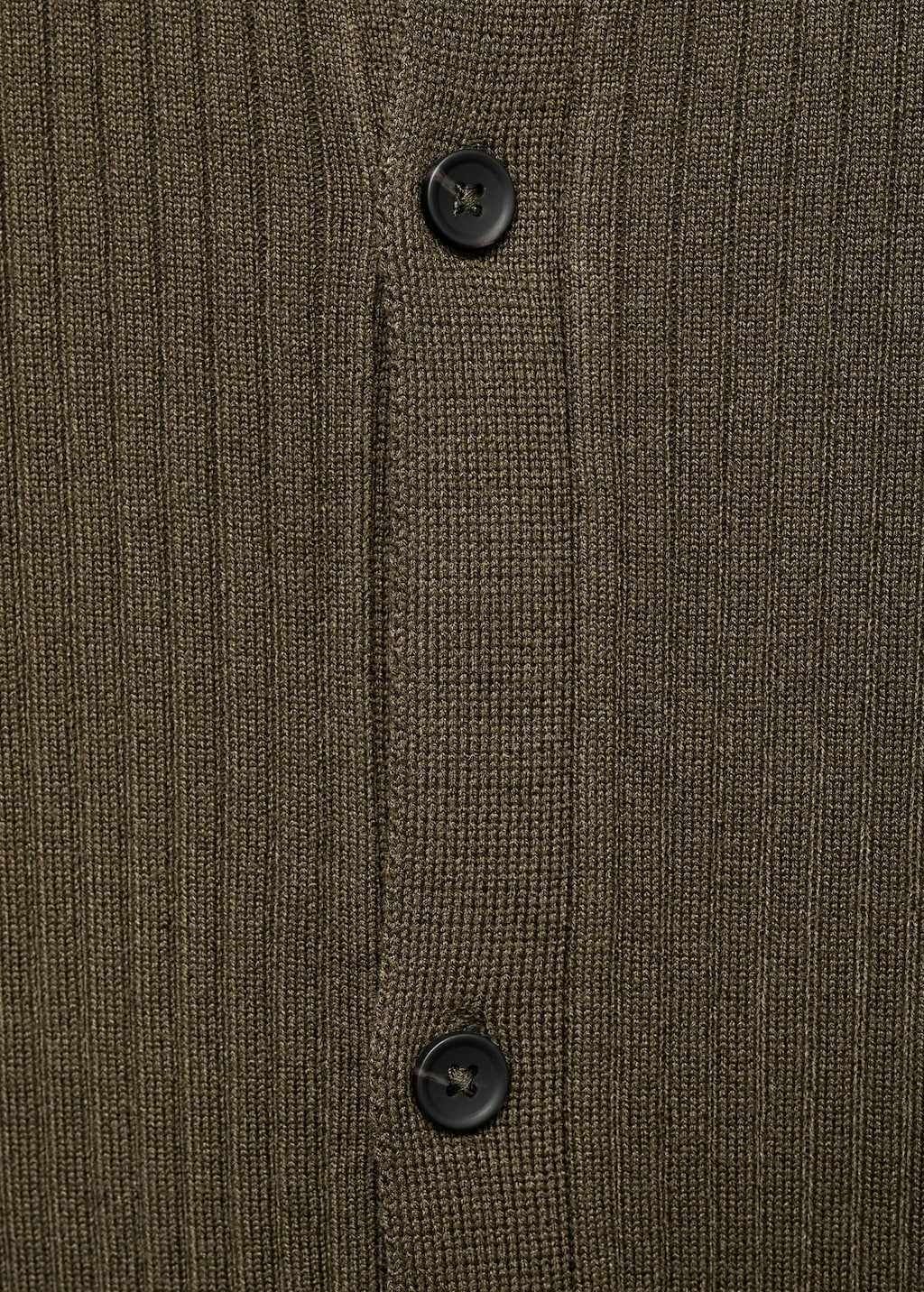 Ribbed knit cardigan