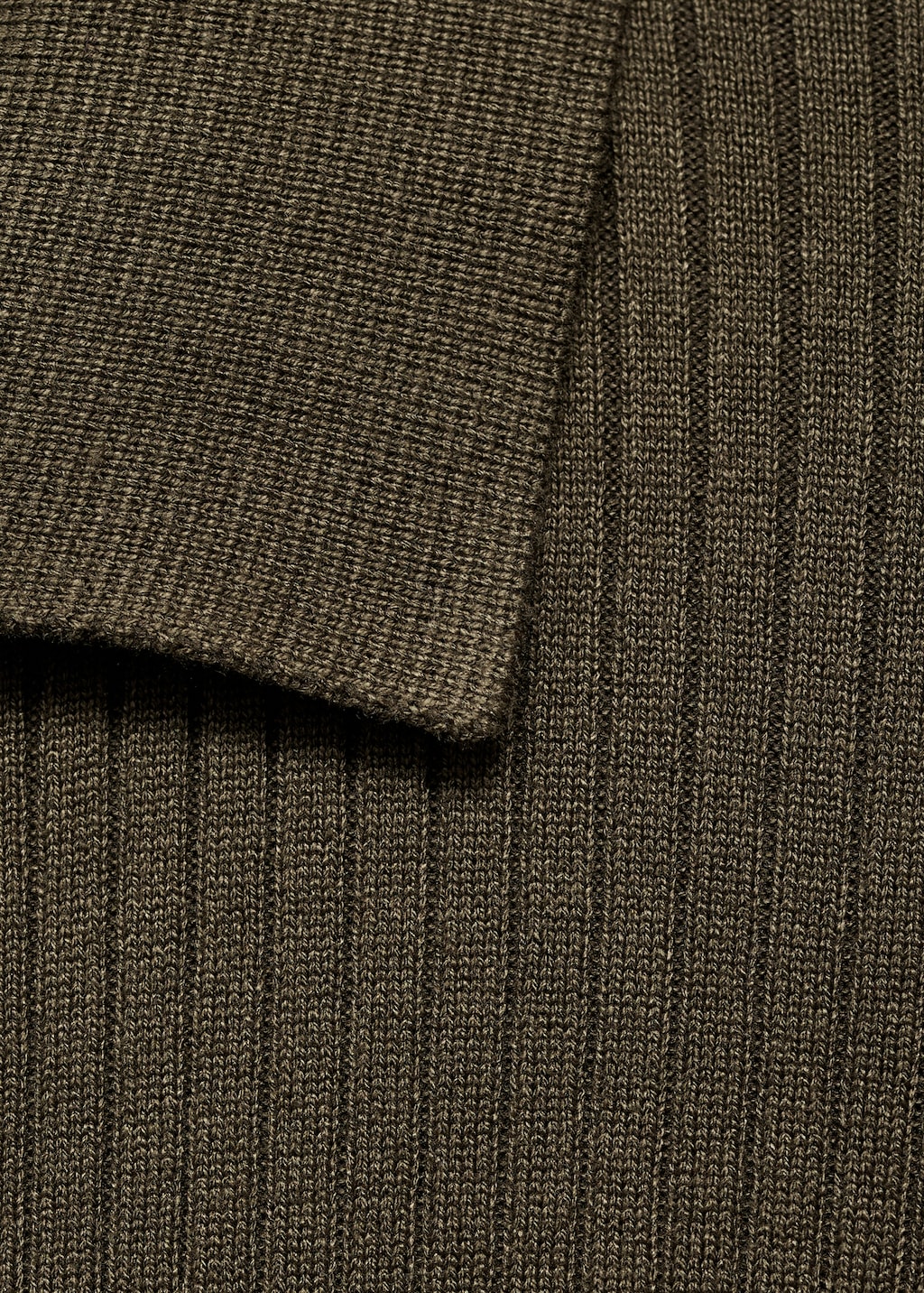 Ribbed knit cardigan