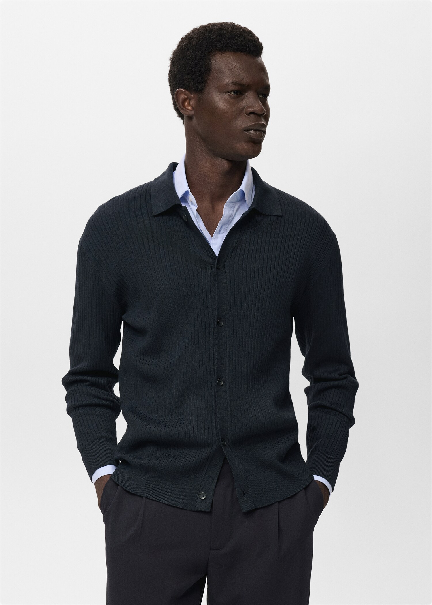 Chemise maille structurée - Plan moyen