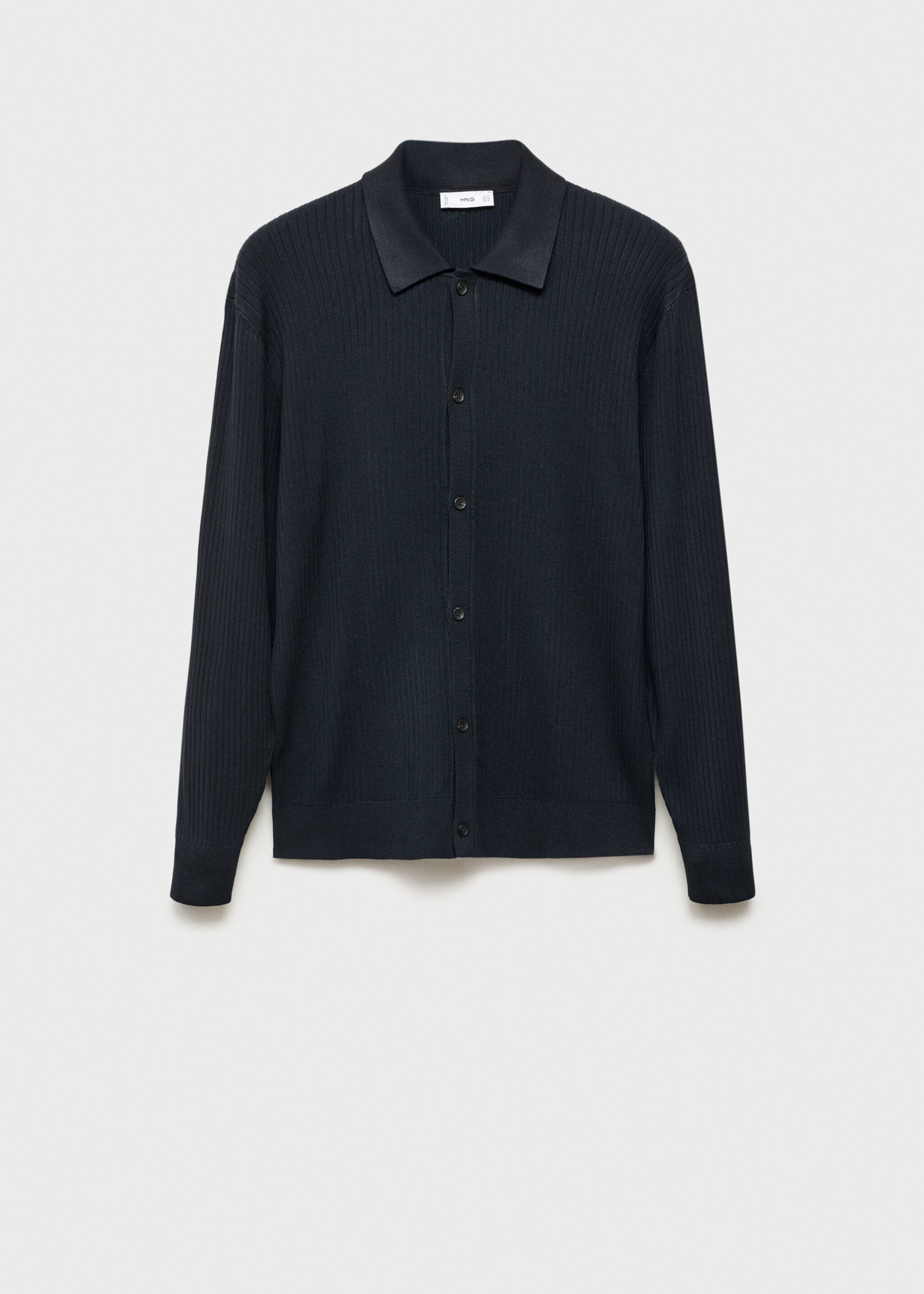 Chemise maille structurée - Article sans modèle, Bleu marine. Ref: 17065150-00.