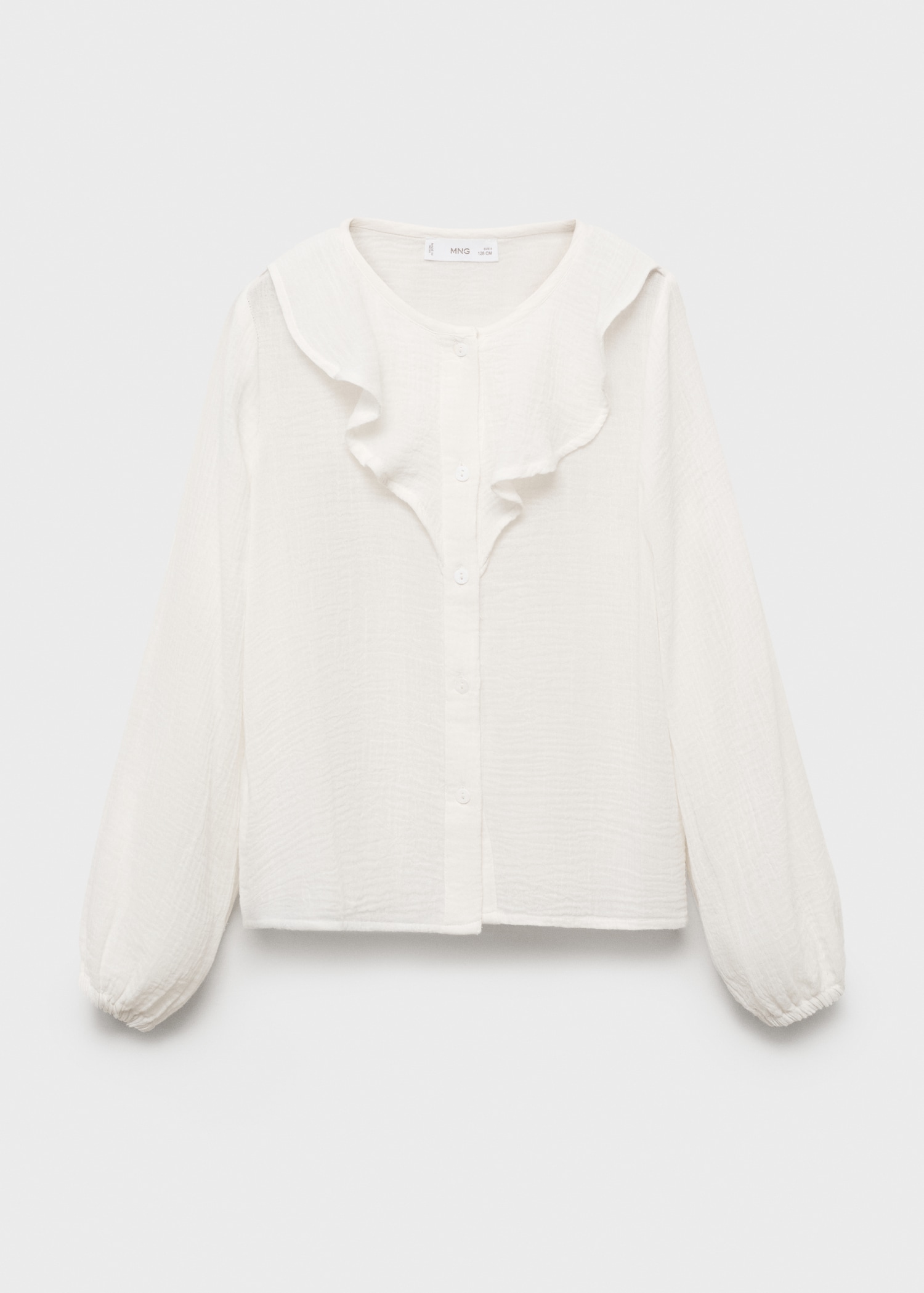 Ruffled bambula shirt - Article without model