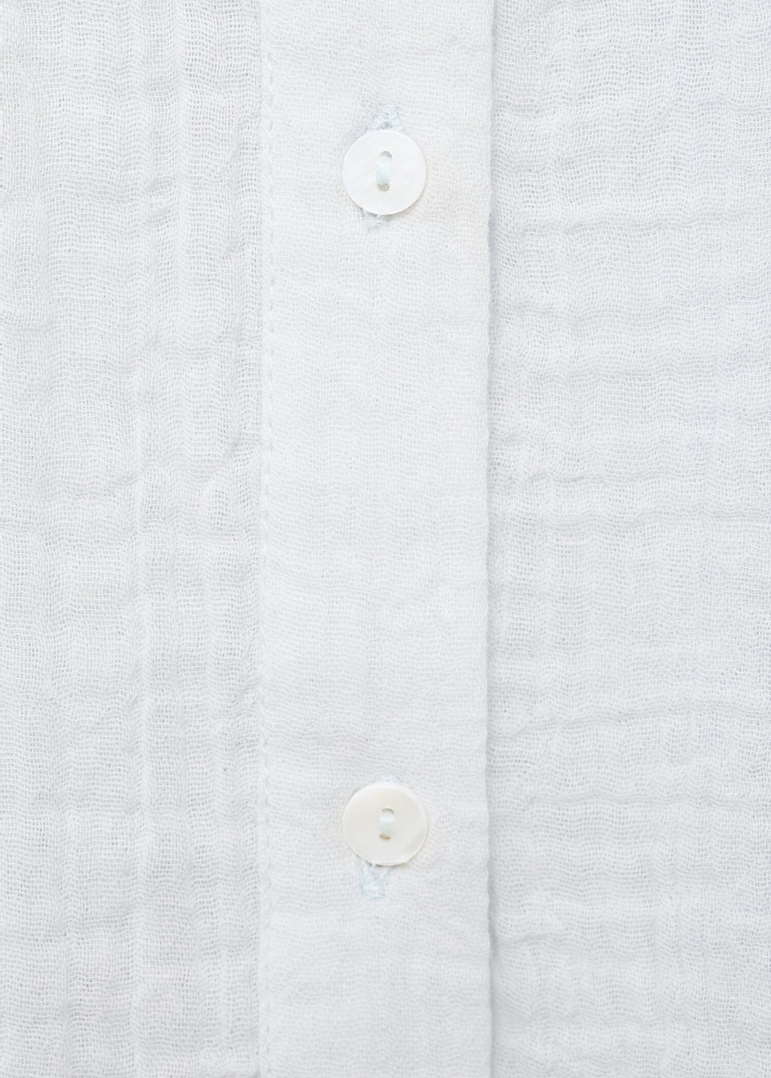 Ruffled bambula shirt - Details of the article 0
