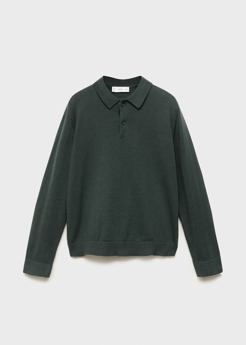 Knitted polo-neck sweater