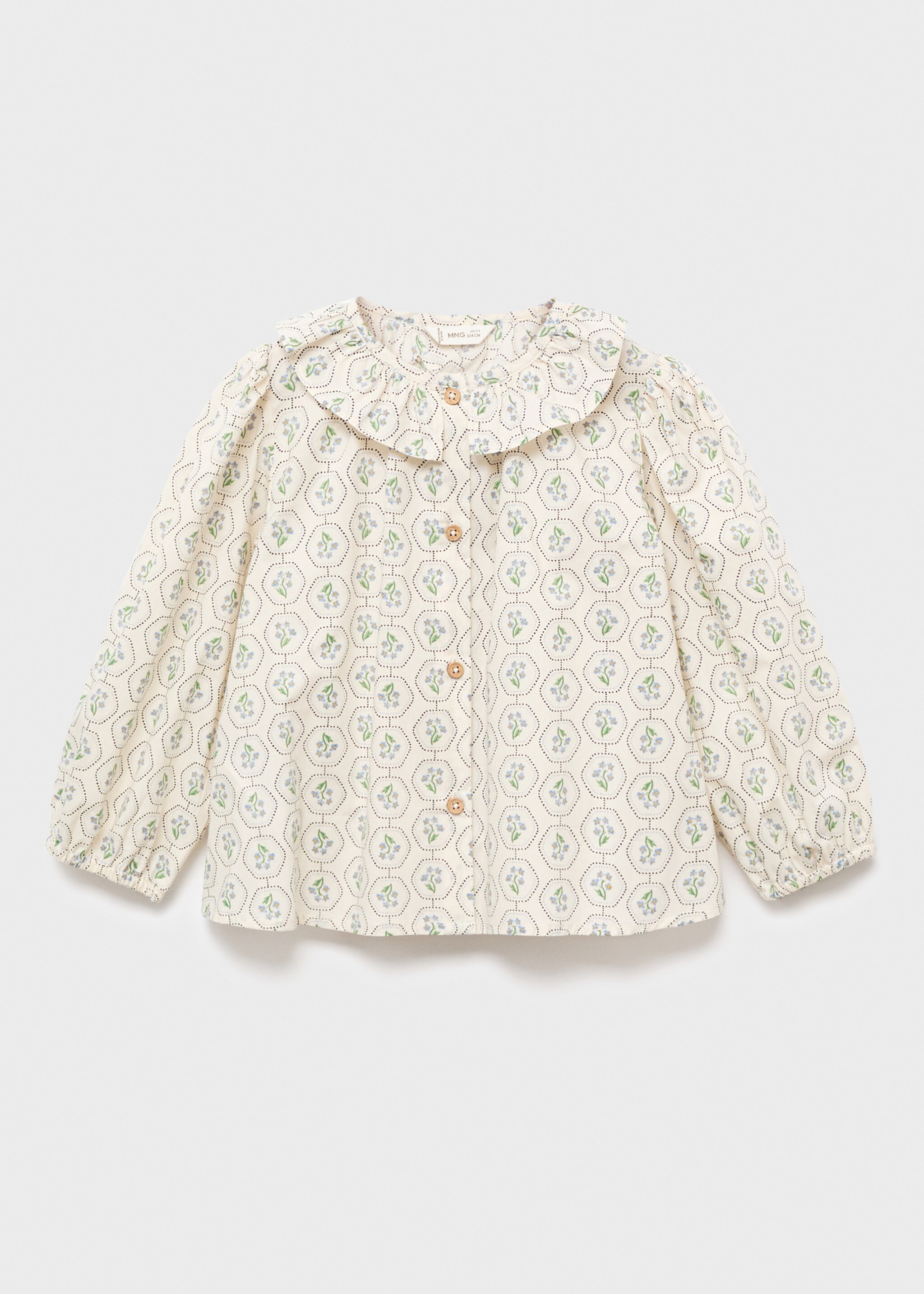 Blusa com gola de bebé - Artigo sem modelo, Branco. Ref: 17065158-00.