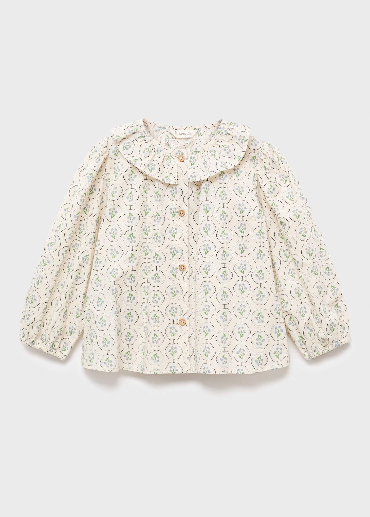 Blouse with Peter Pan collar - Article without model