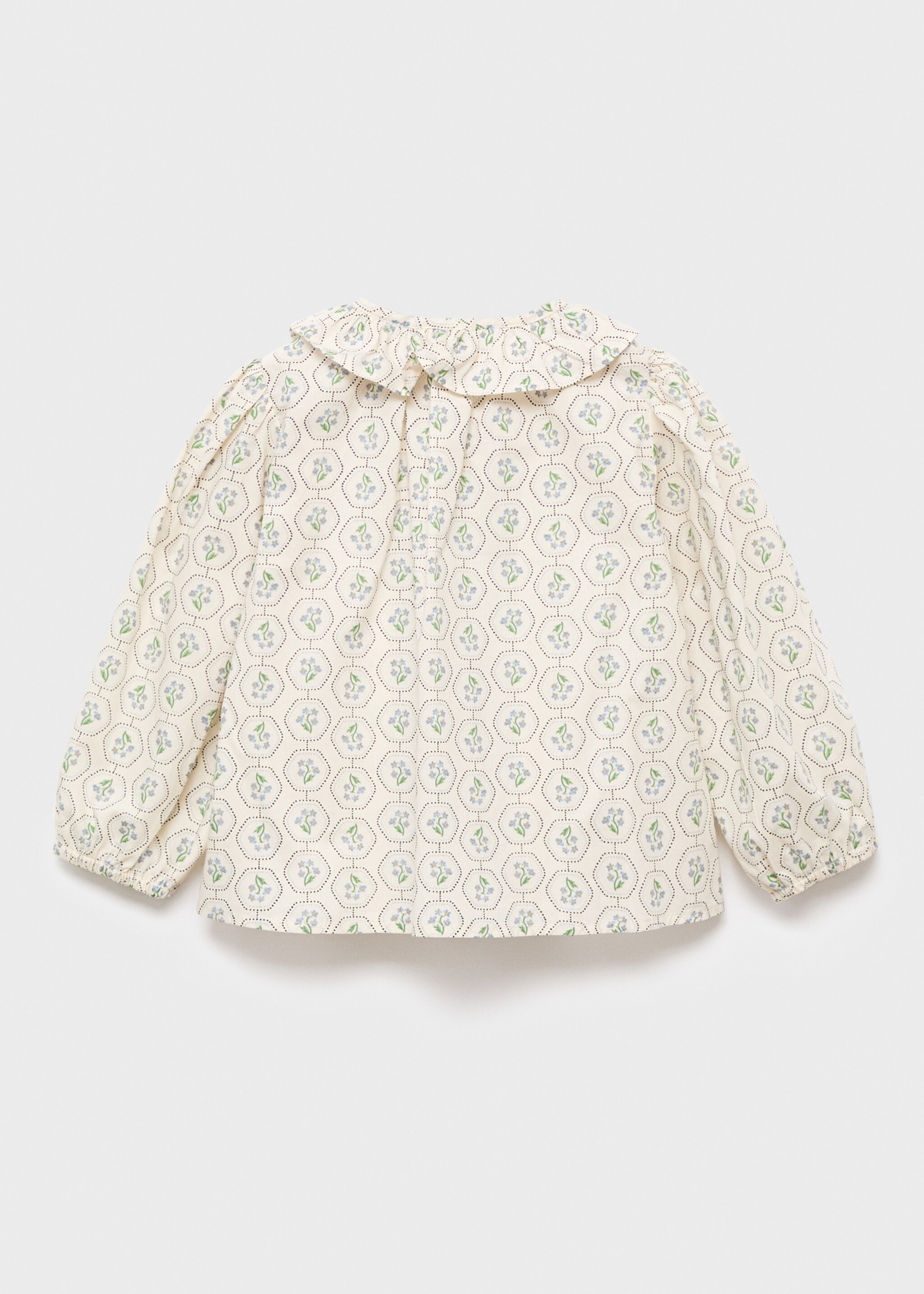 Blusa com gola de bebé - Verso do artigo, Branco. Ref: 17065158-00.