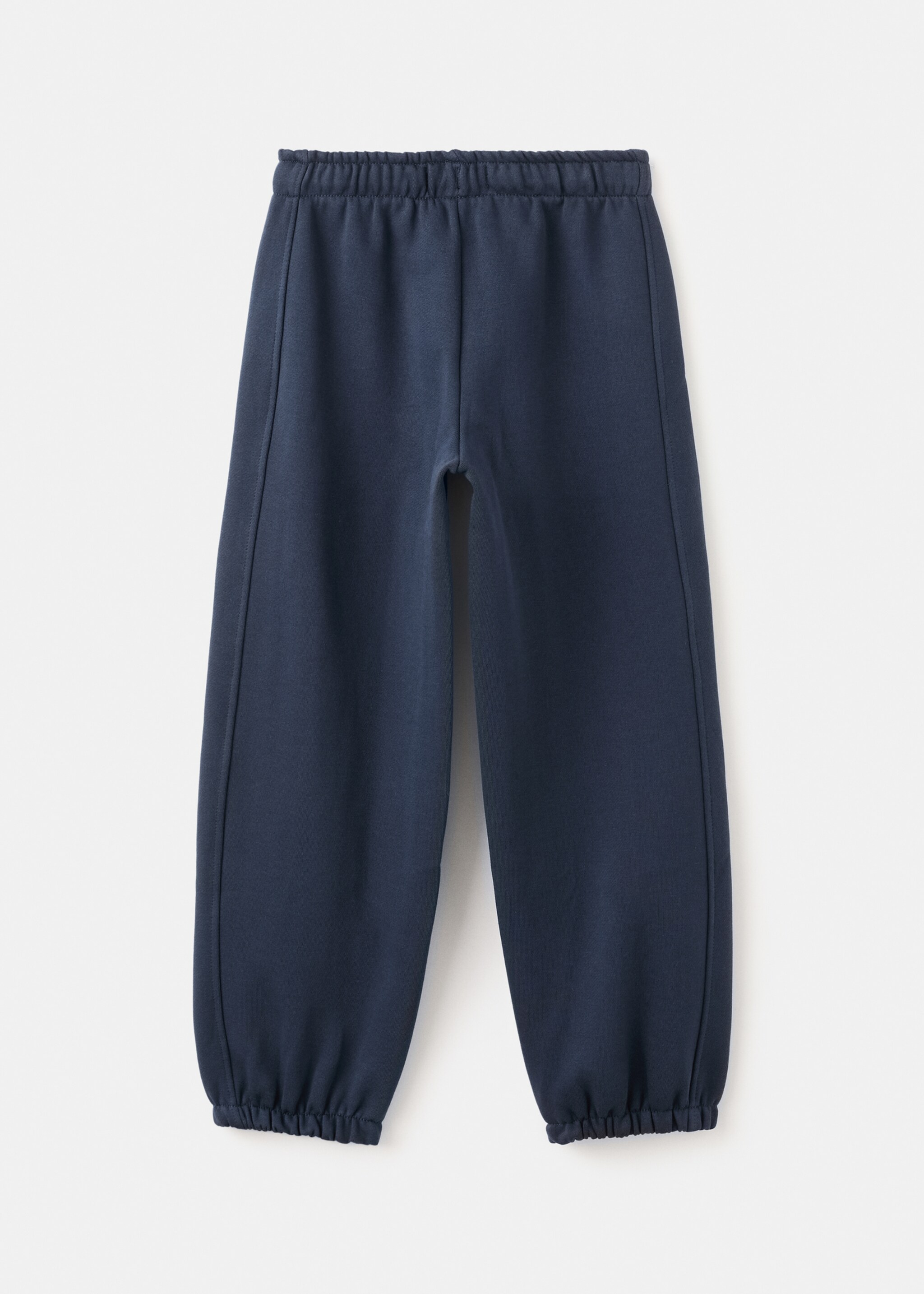 Joggers algodón cintura elástica - Reverso del artículo, Azul marino oscuro. Ref: 17065160-00.