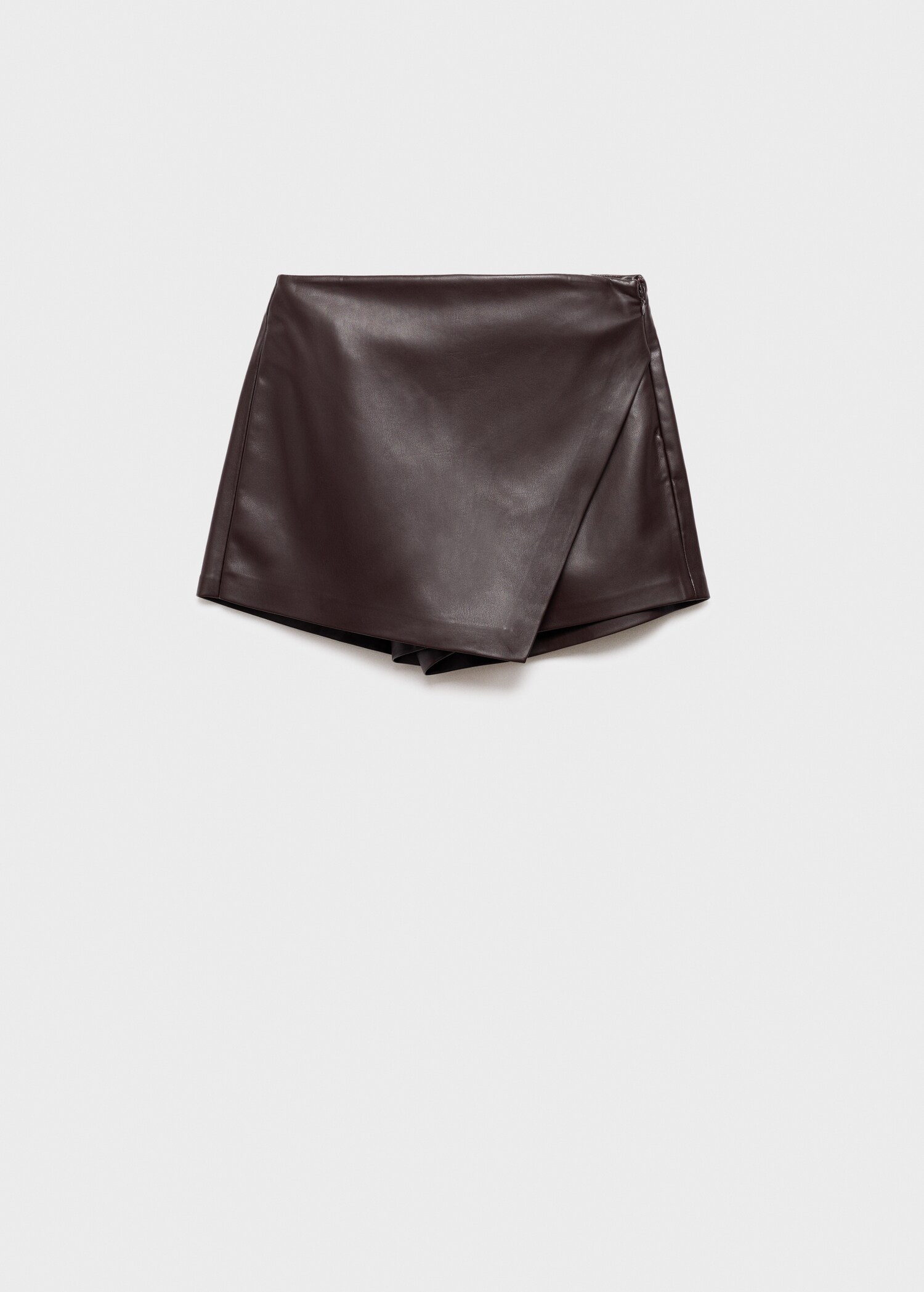 Leather-effect culottes - Article without model