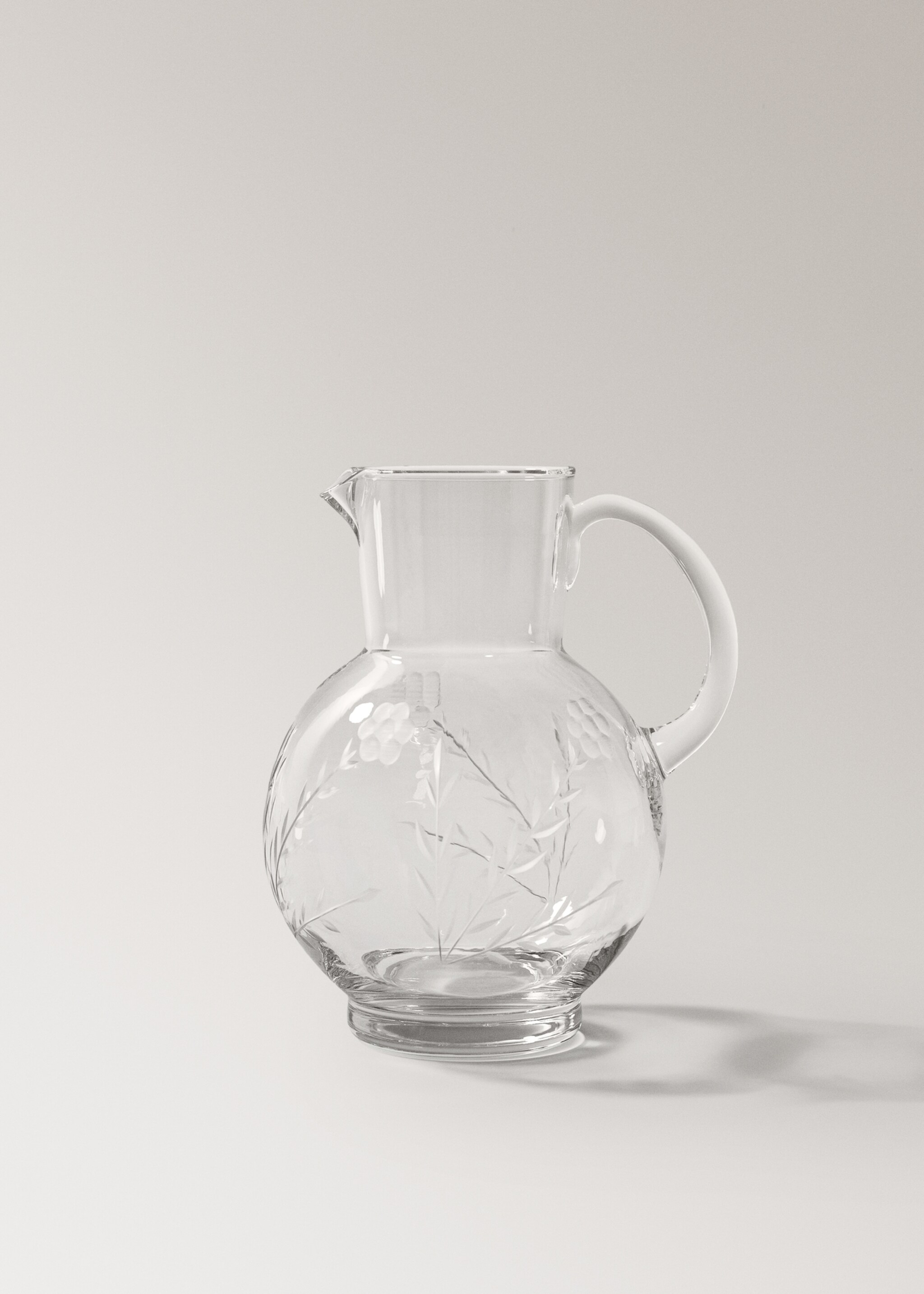 Carved blown glass jar - Article without model, Off White. Ref: 17065164-00.