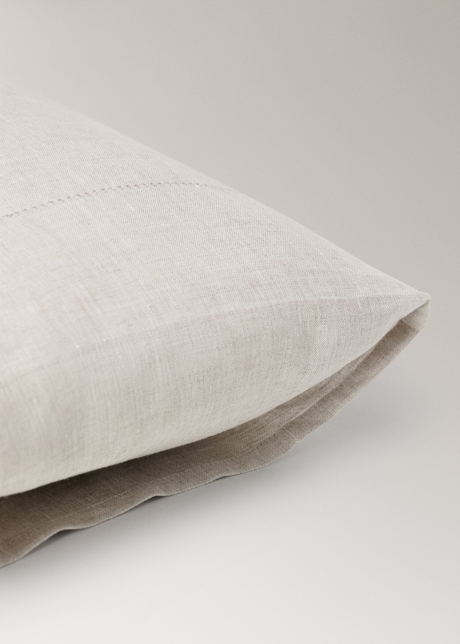 Washed linen pillowcase with hemstitch 30x50 cm - Details of the article 1